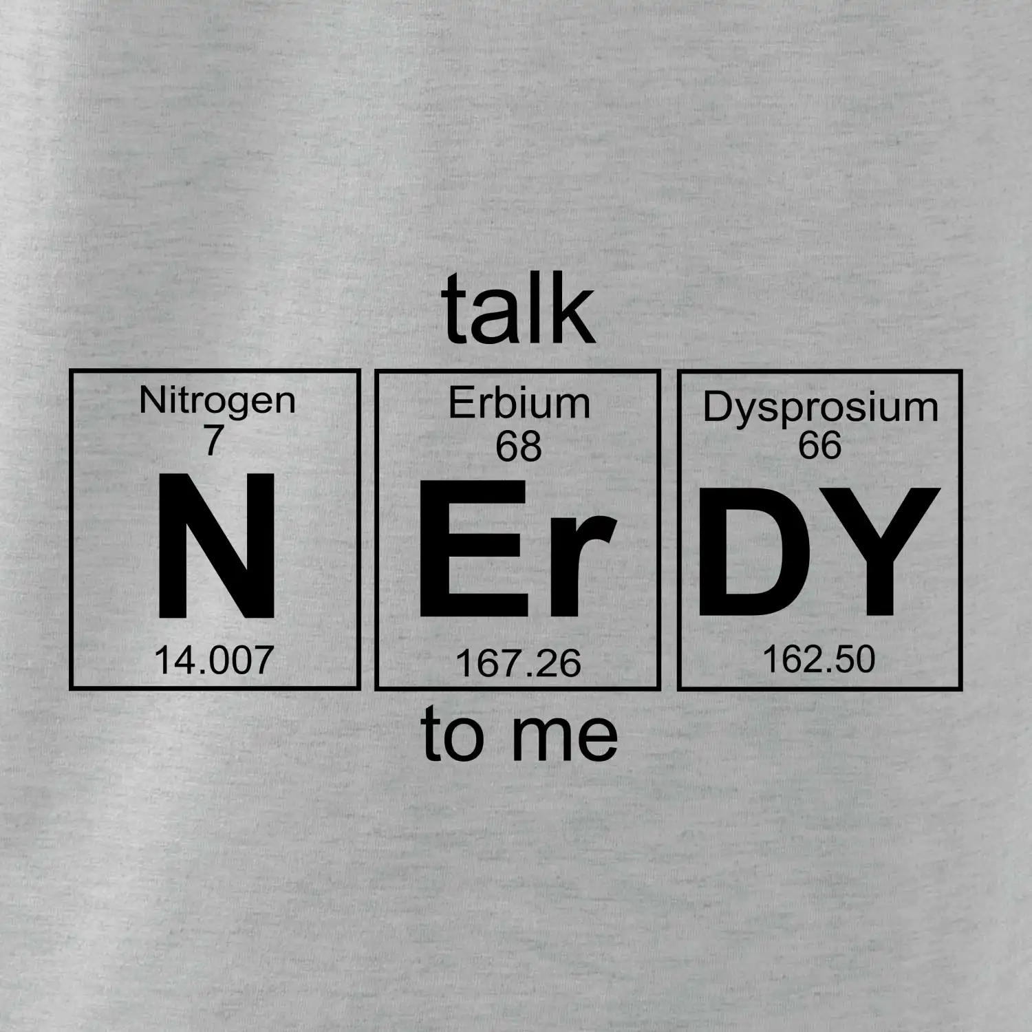 Talk nerdy - periodická tabulka