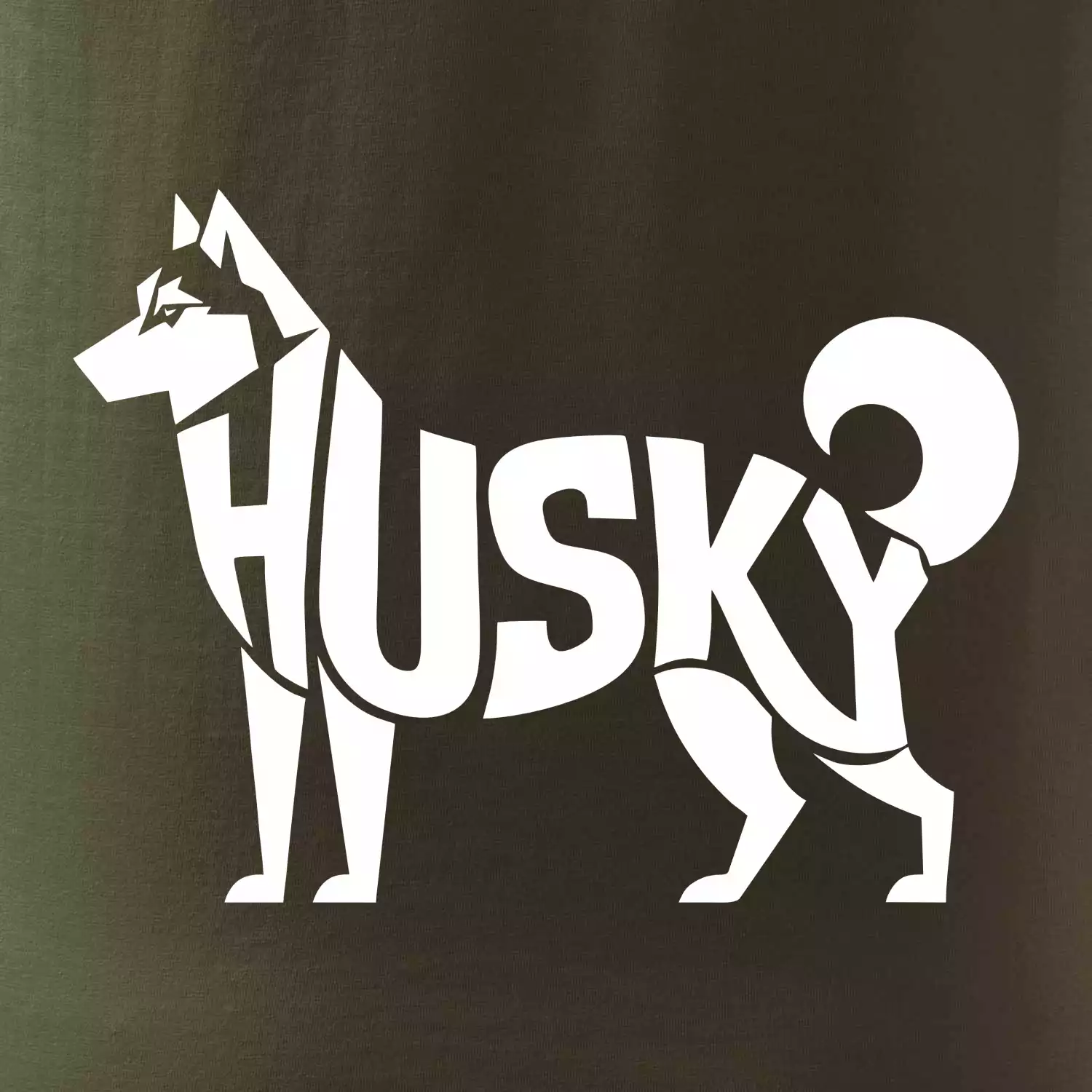 Husky nápis v těle