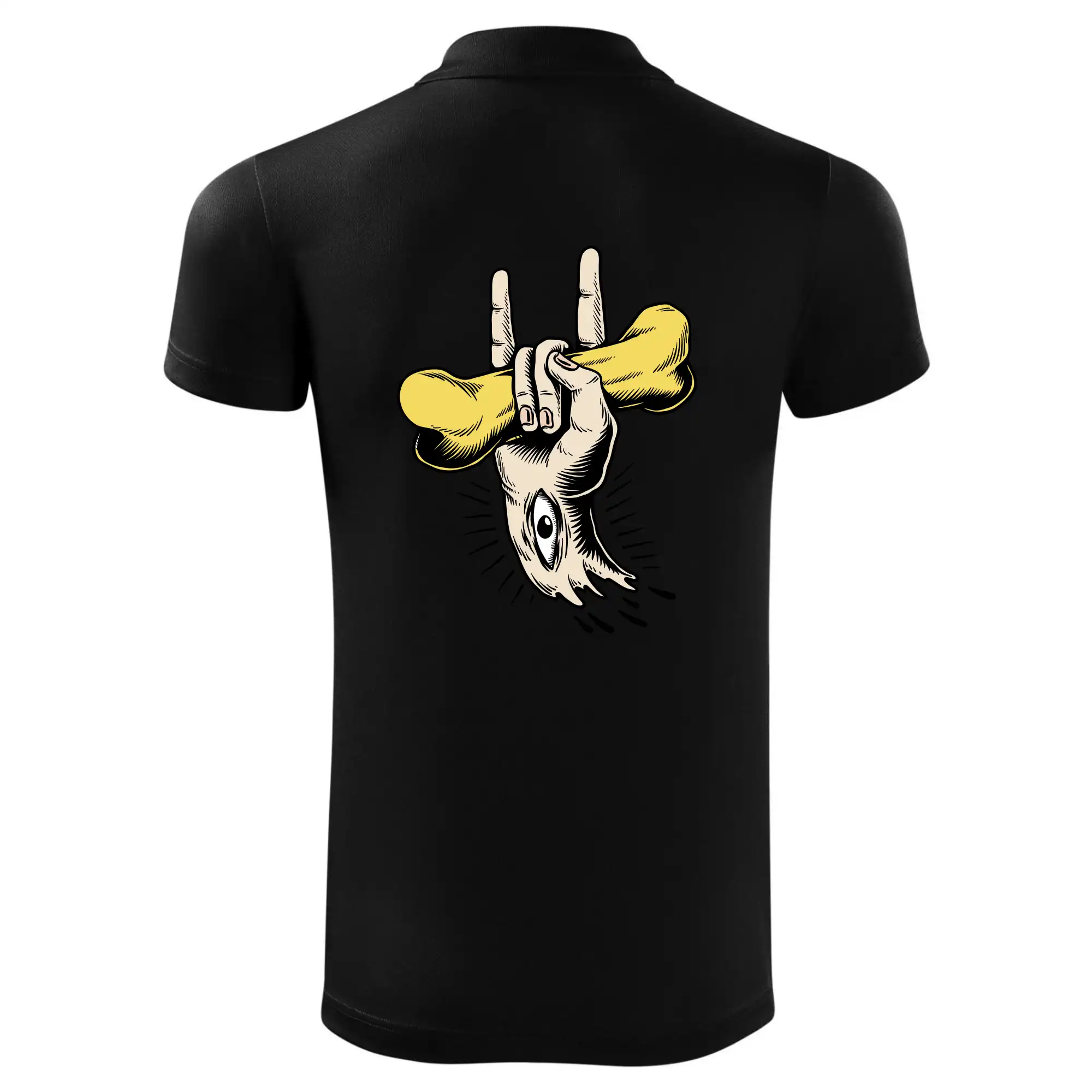 Rocková ruka kost a oko