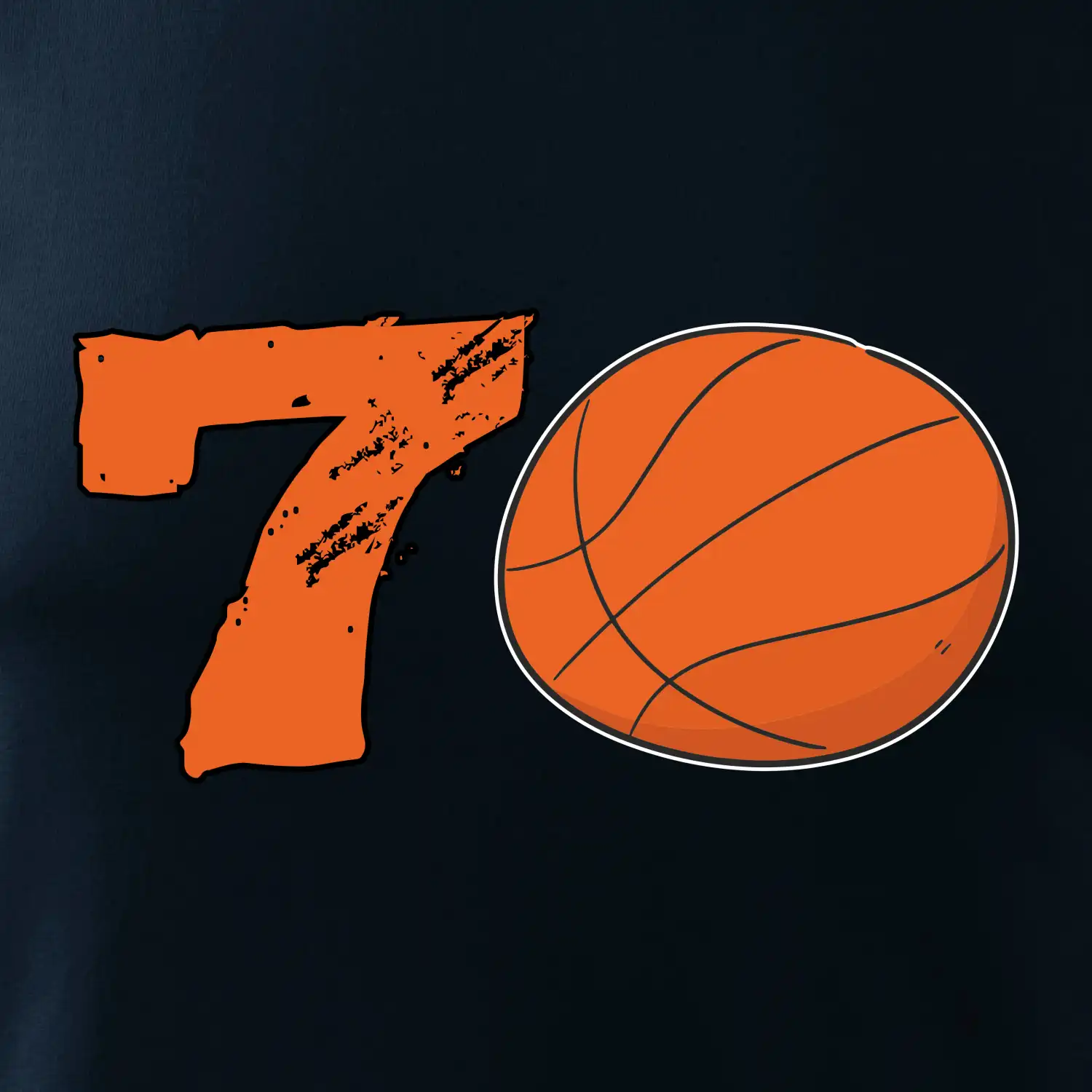Basketball kulaté narozeniny 70