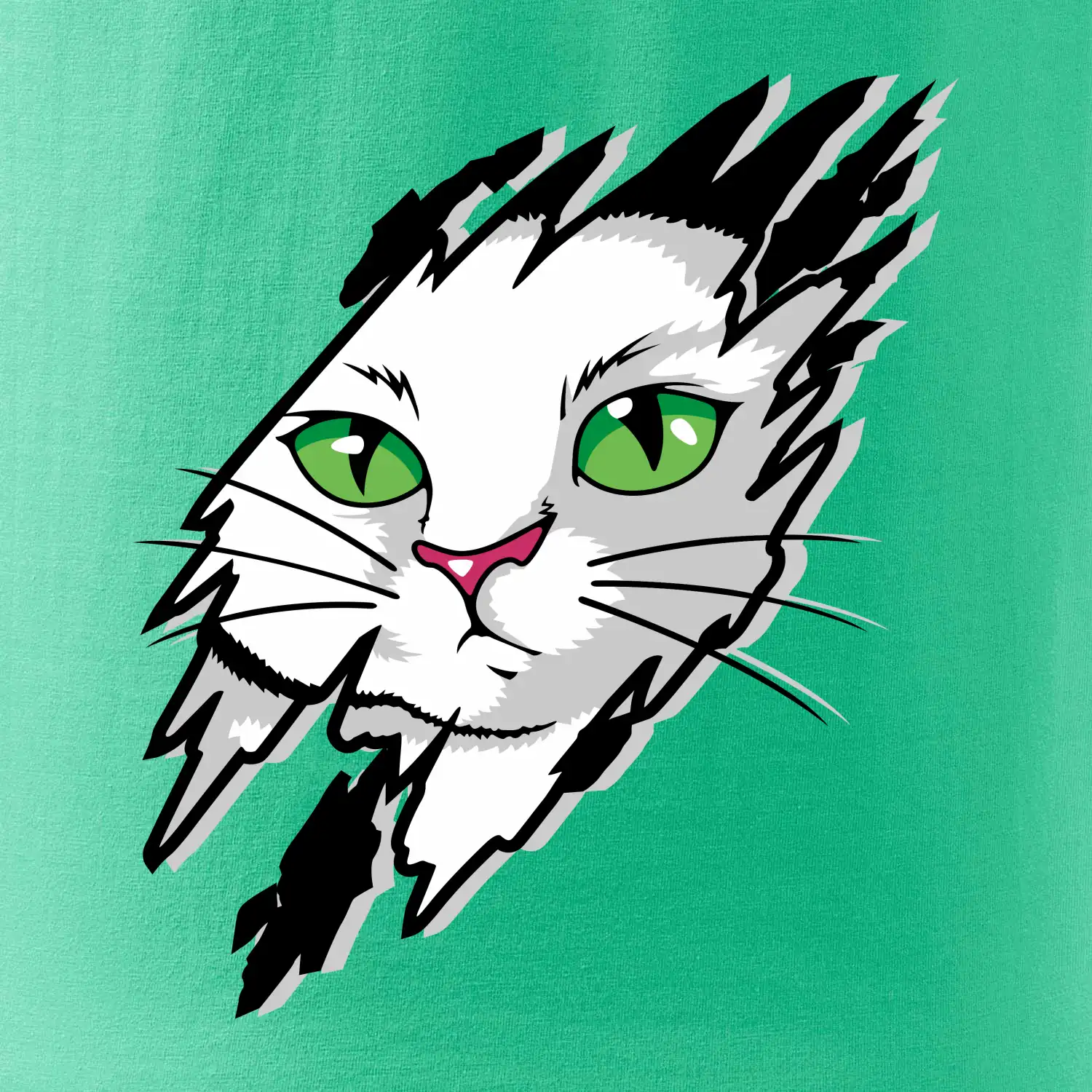 Kočka v roztrženém triku