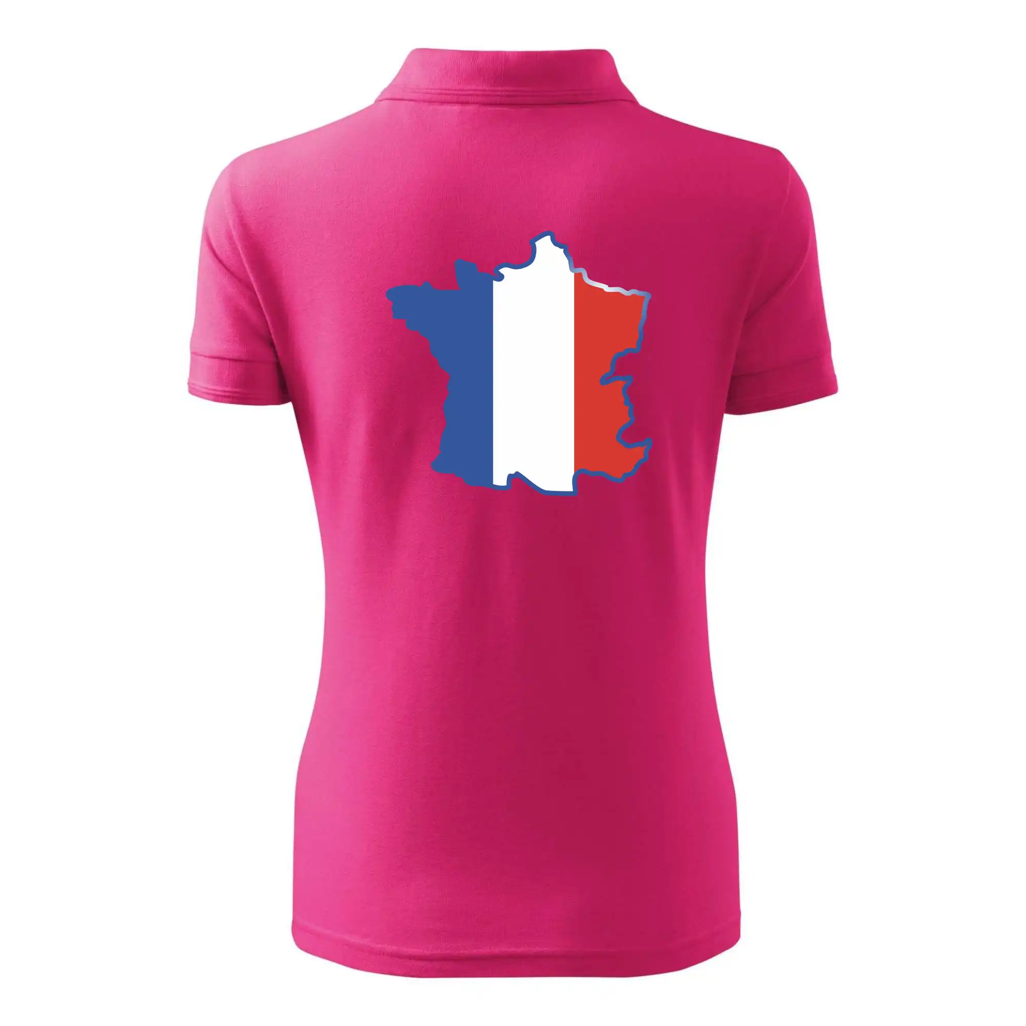 Francouzská vlajka mapa obrys