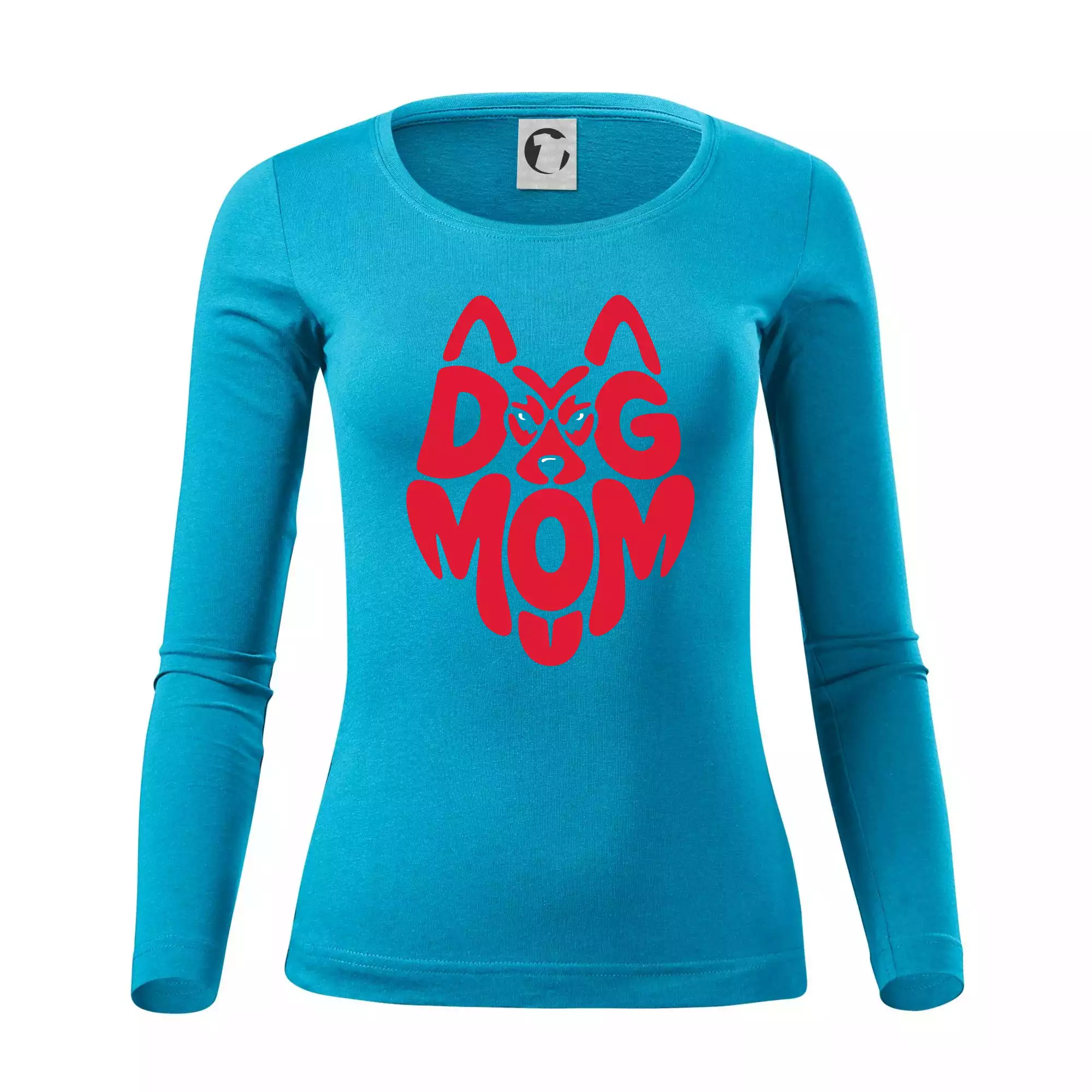 Dog mom nápis v hlavě