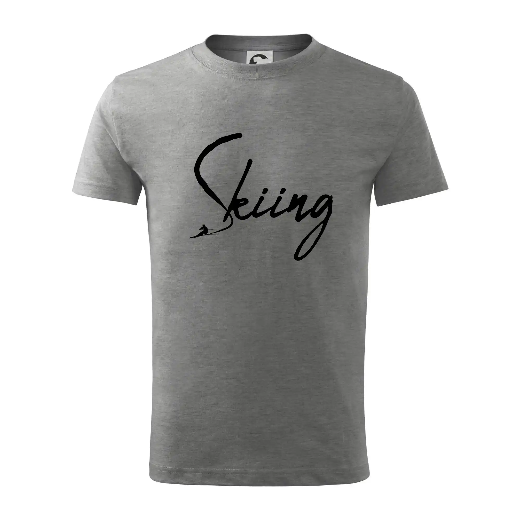 Skiing nápis lyžař