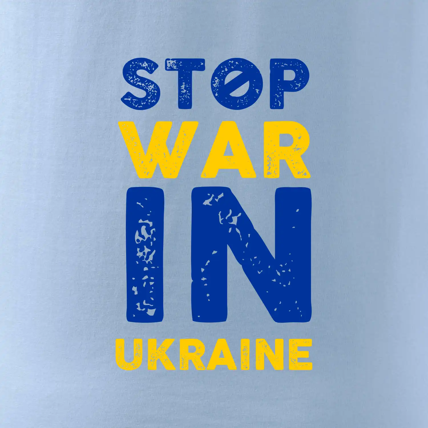 Barevný nápis Stop war in ukraine