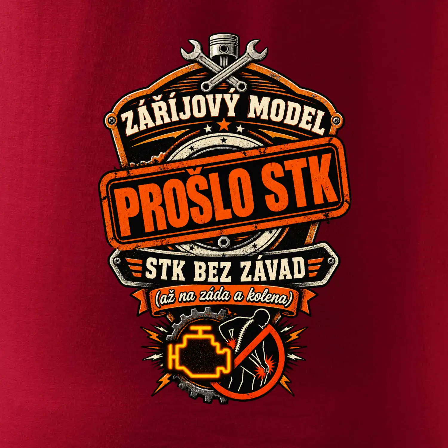 Záříjový model -  stk bez závad