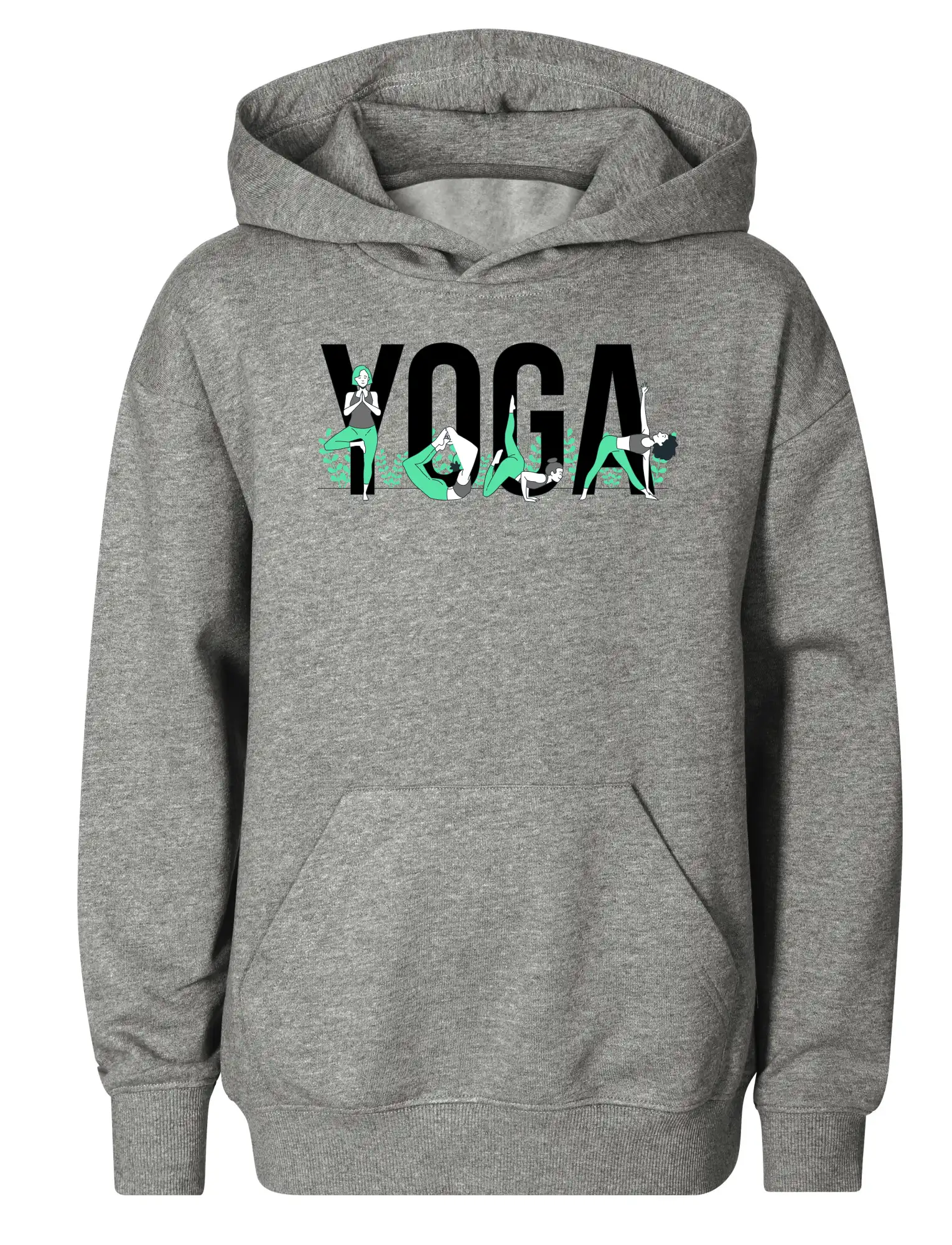 Yoga nápis barevný