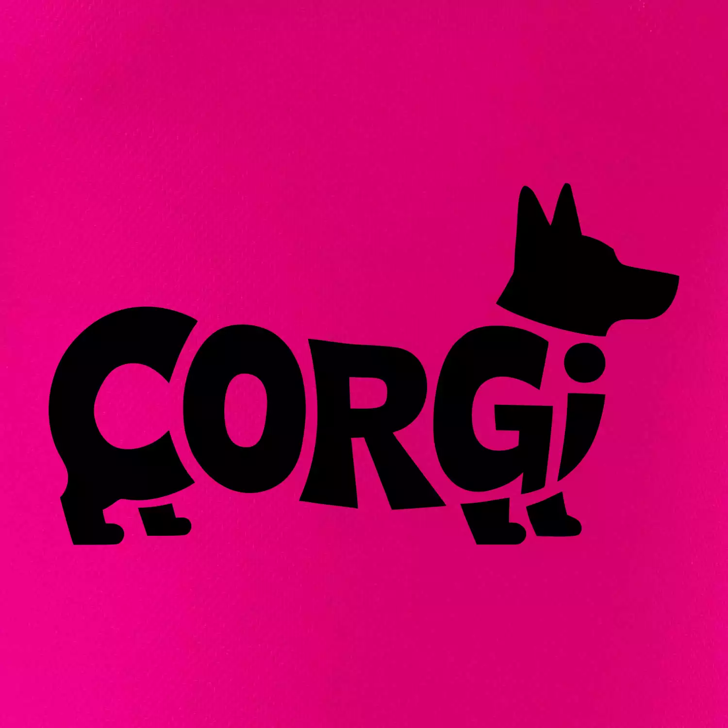 Corgi nápis v těle