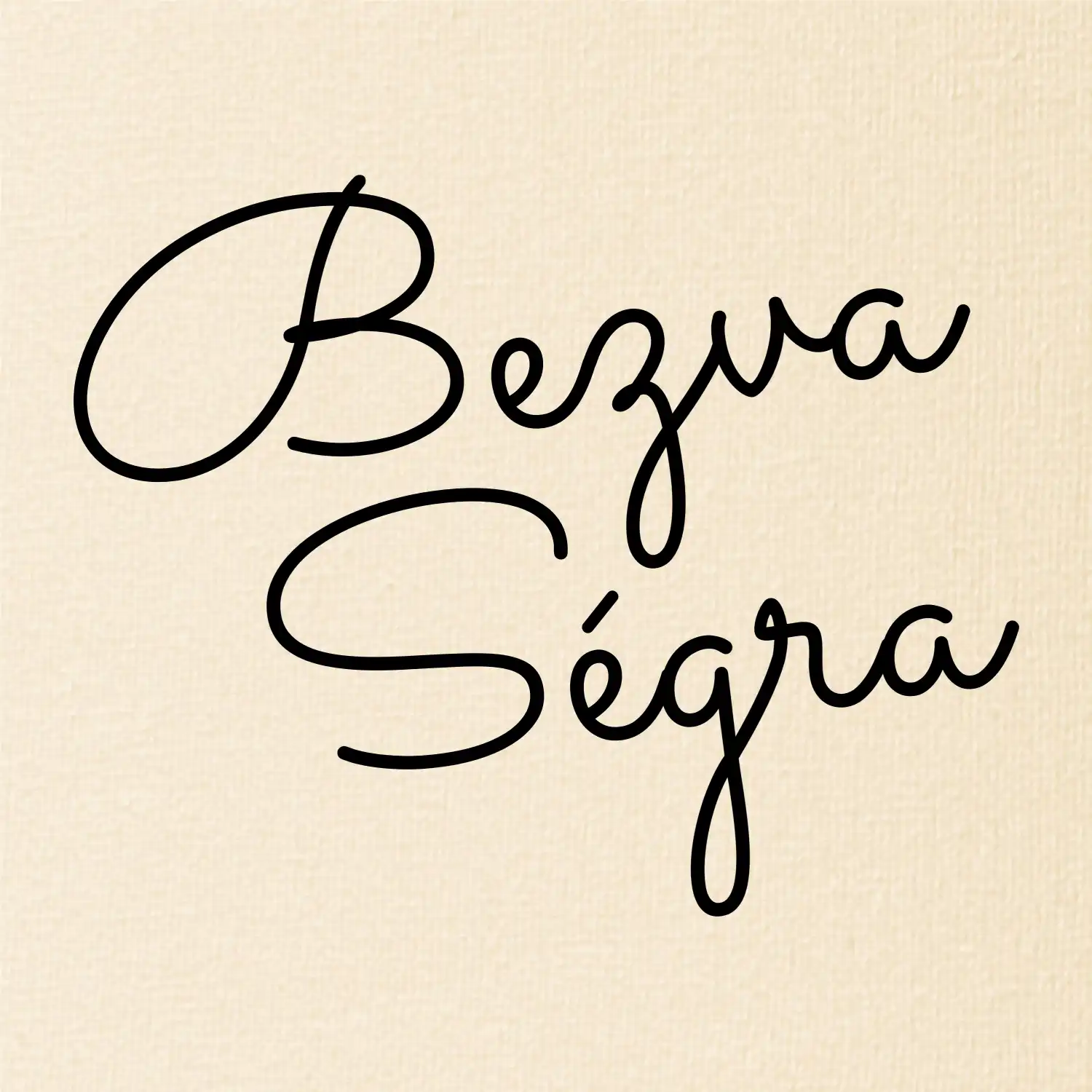 Bezva ségra - nápis na prsou