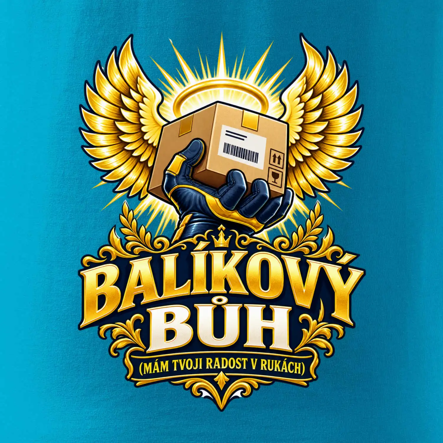 Balíkový bůh mám tvoji radost v rukách