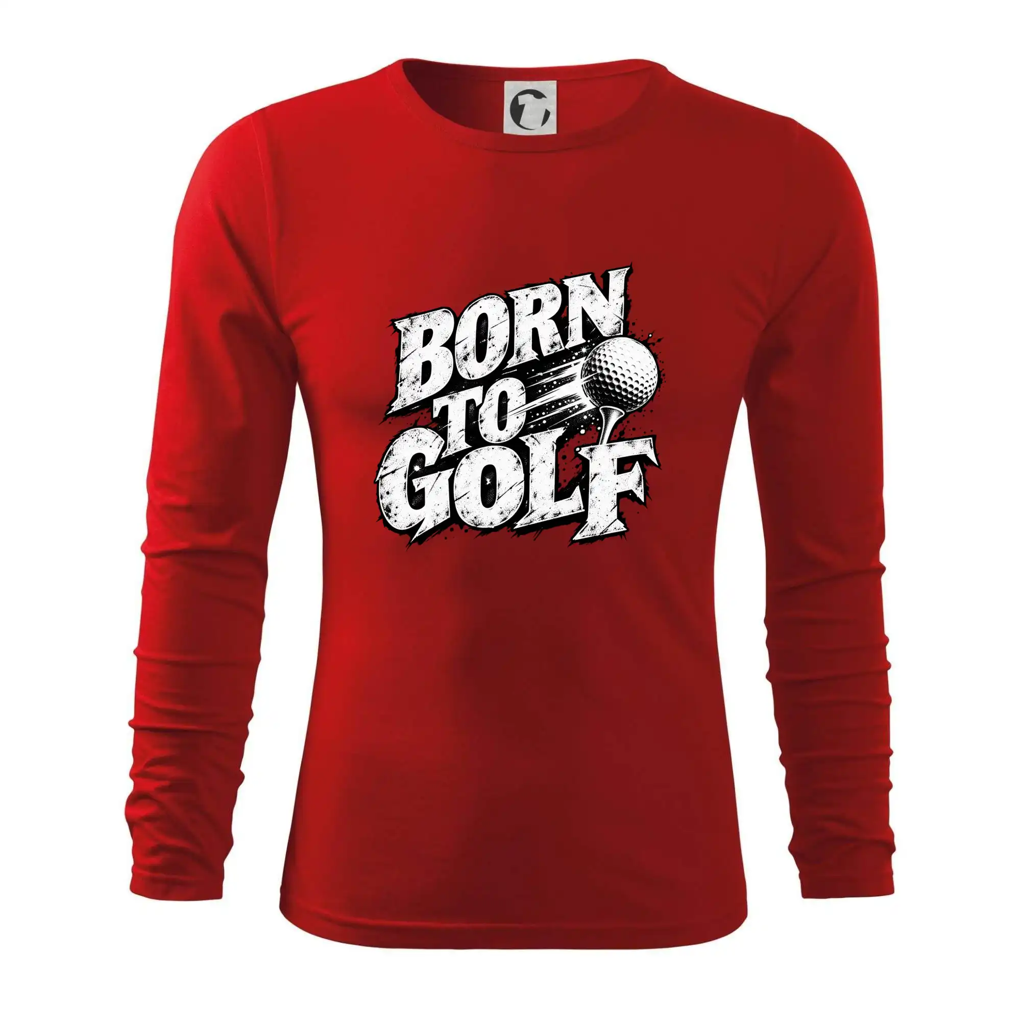 Born to golf černobílý drsný potisk