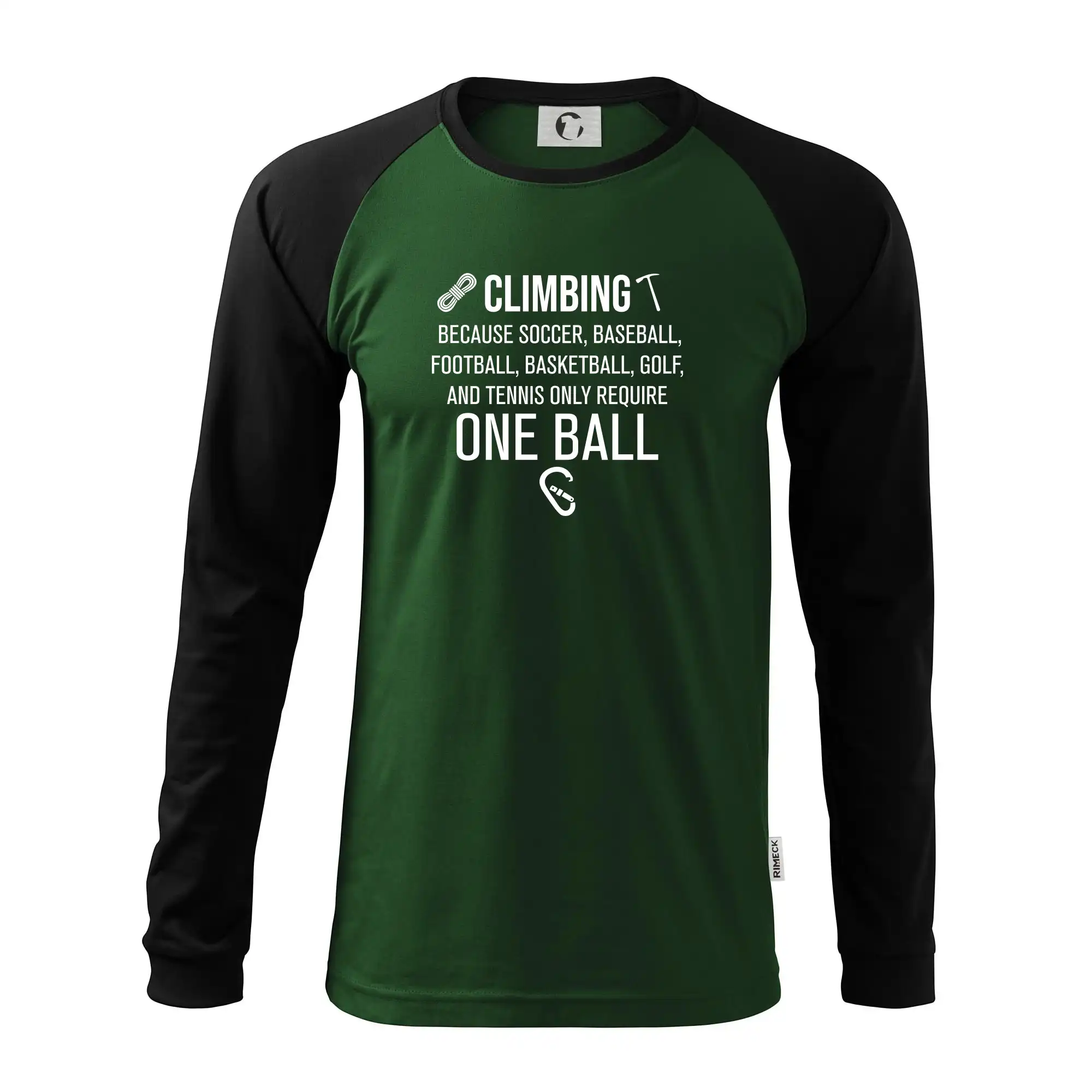 Climbing beacause one ball