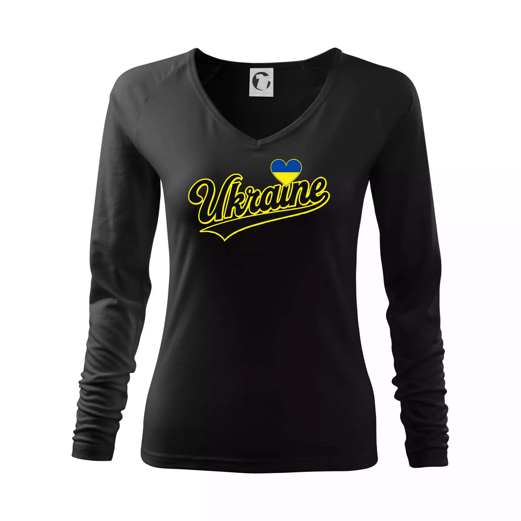 Ukraine - nápis černý