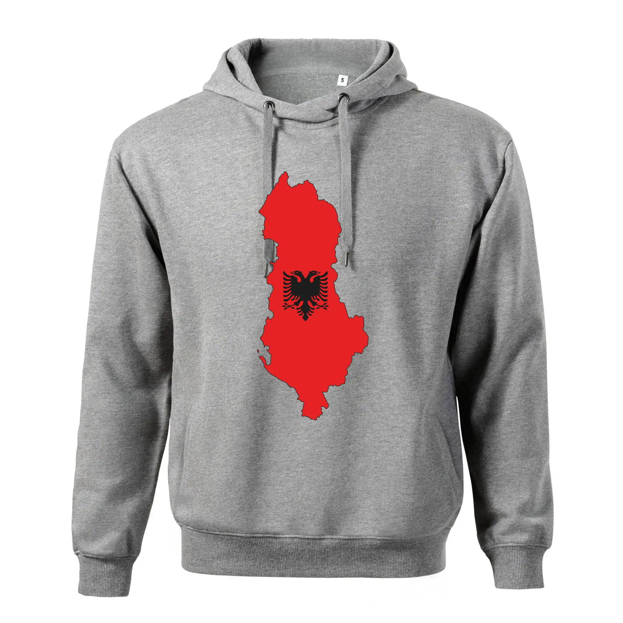 Albánie mapa a znak