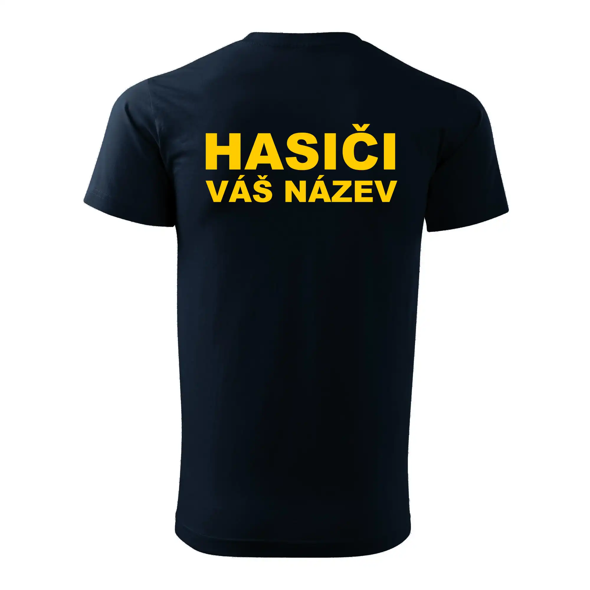 Hasiči - žlutý nápis - váš název sboru