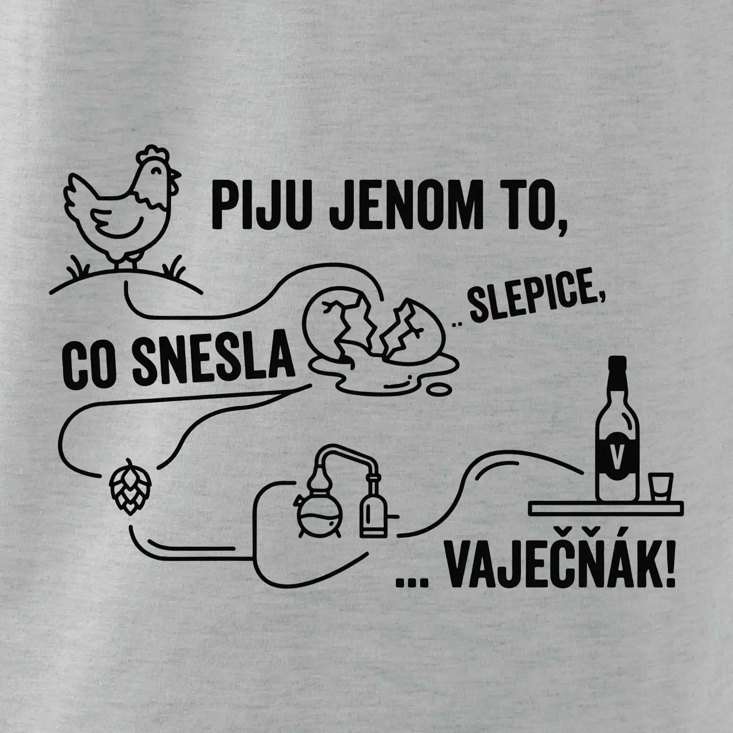 Piju jenom to, co snesla slepice... vaječňák!