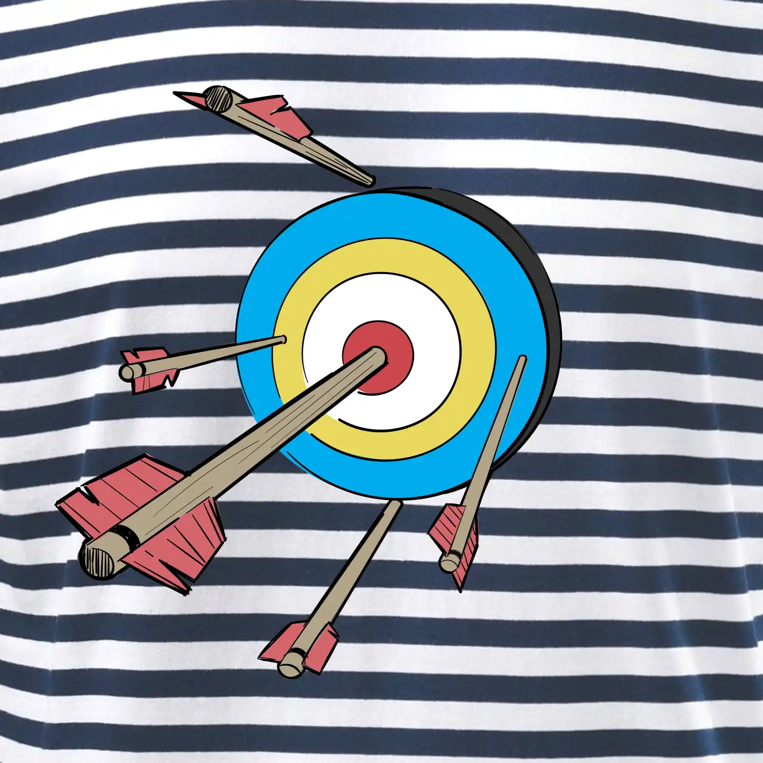 Šípy v barevném terči