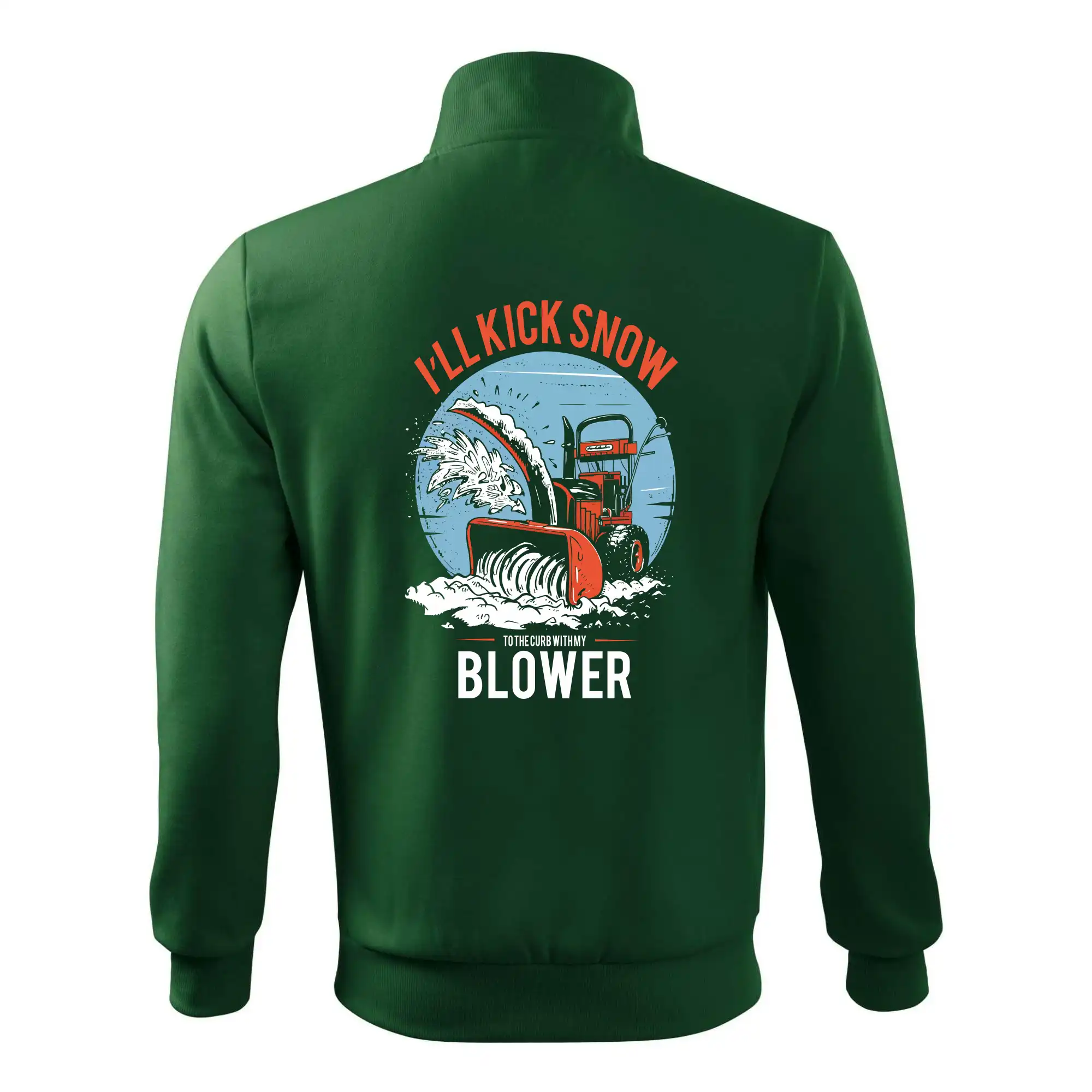 Kick snow blower