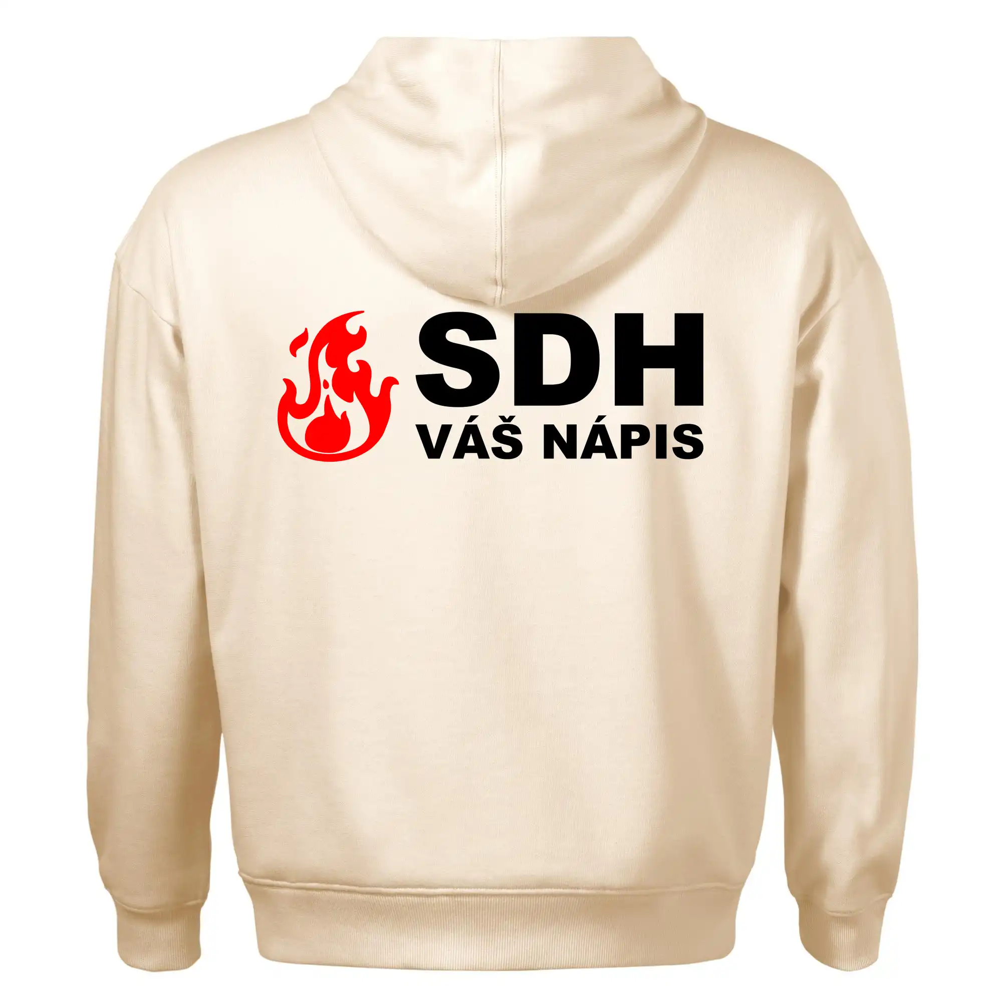 SDH nápis (oheň, název sboru - vlastní nápis)