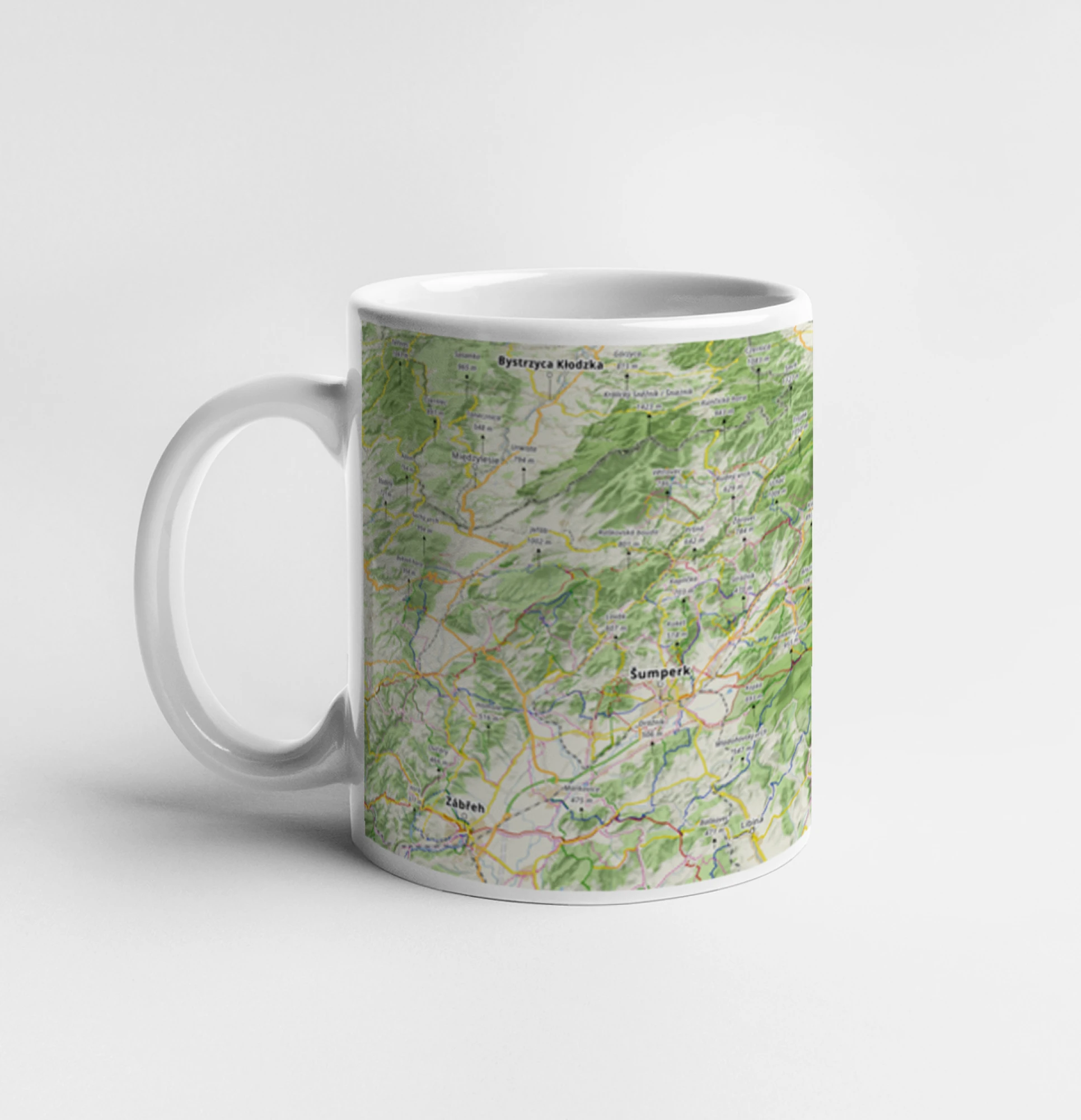Hrnek - Jeseníky mapa