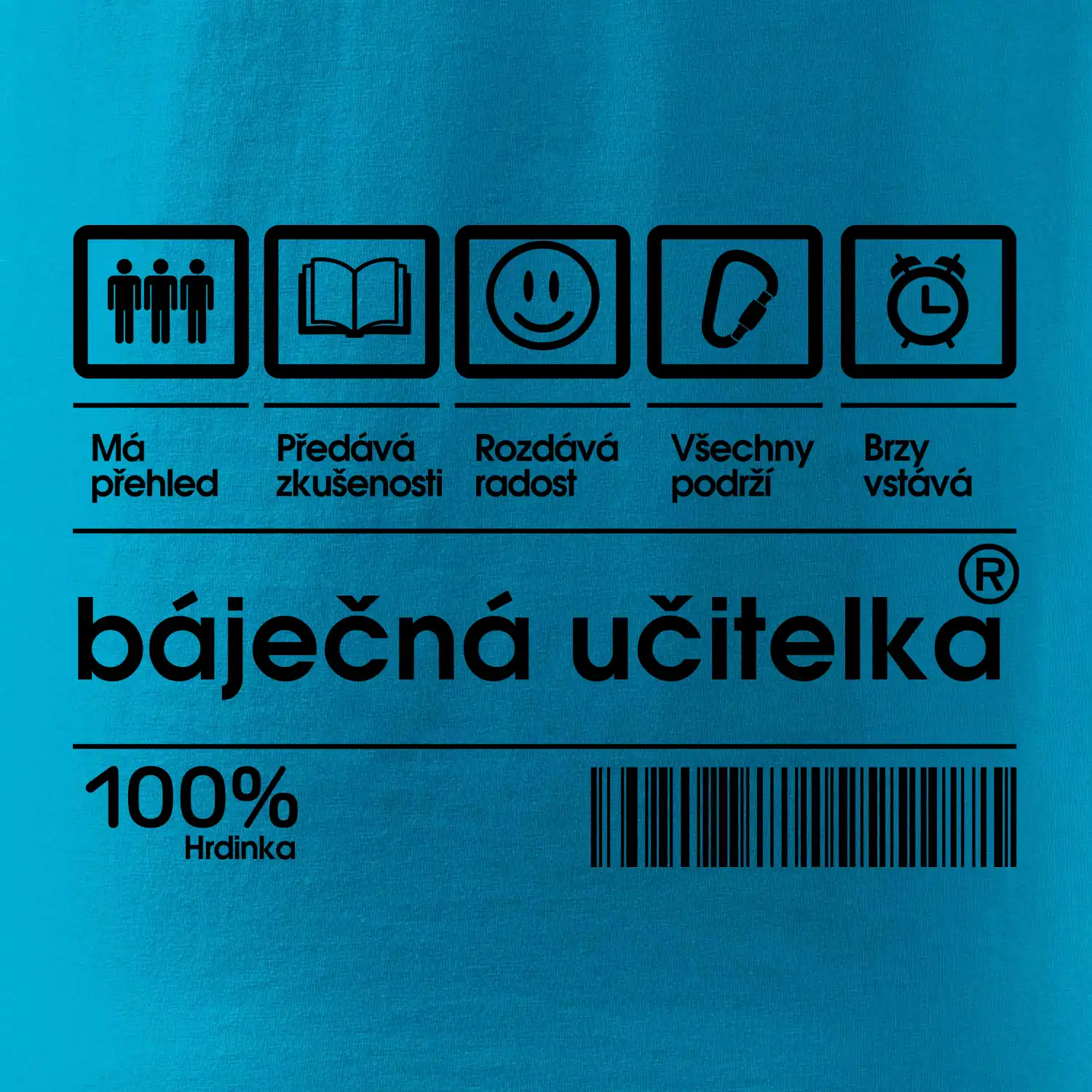 Čárový kód  - Báječná učitelka
