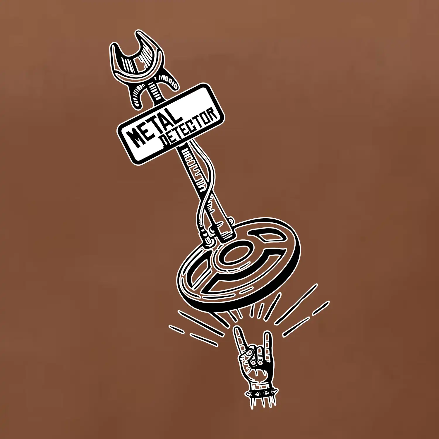 Metal detector rock
