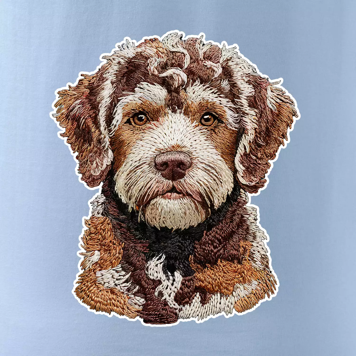 Lagotto romagnolo vyšívaná hlava