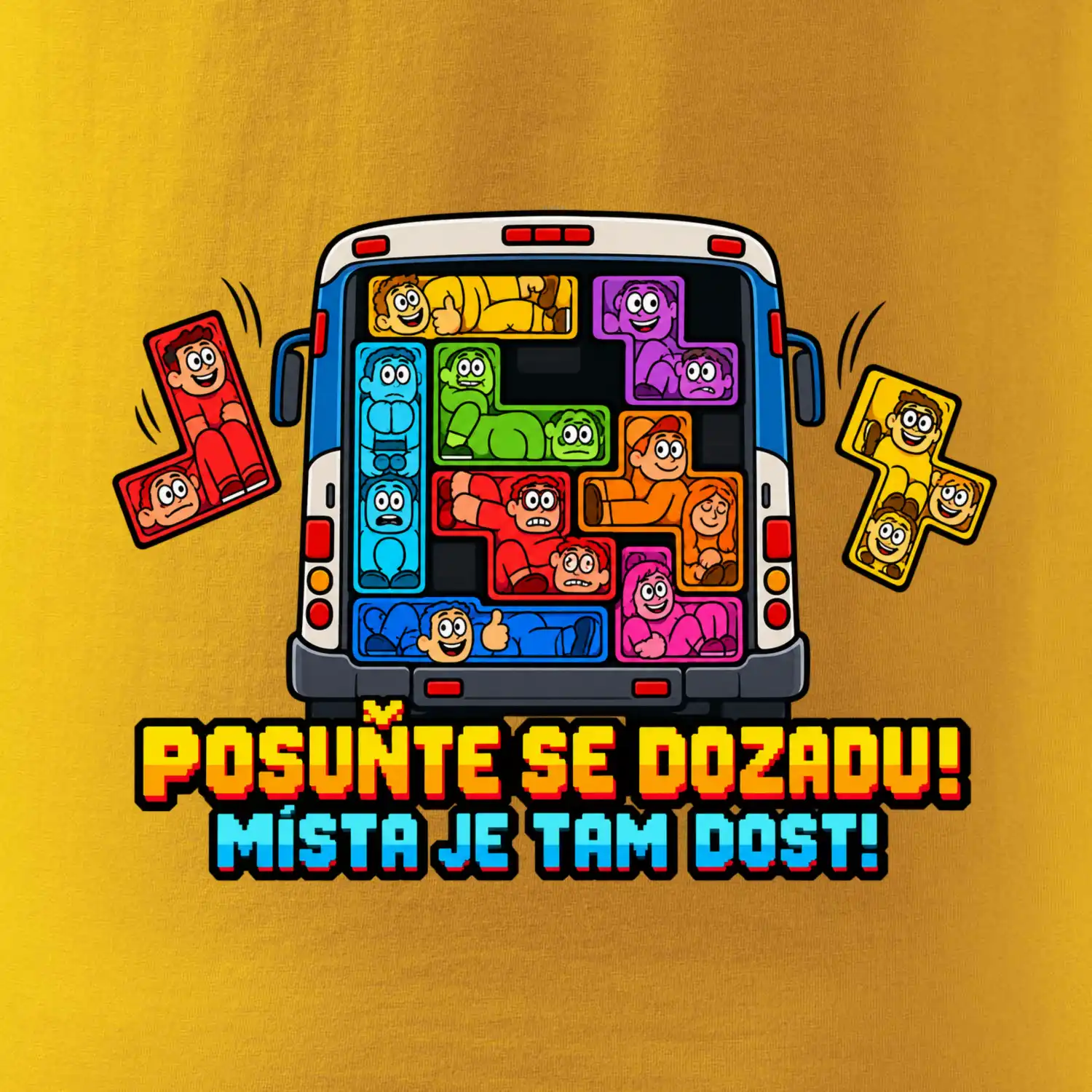 Posuňte se dozadu místa je tam dost