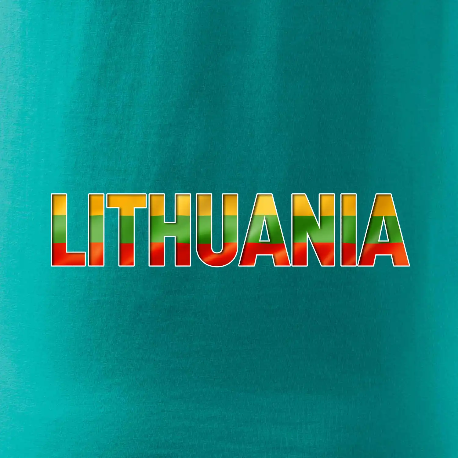 Lithuania - nápis vlajka
