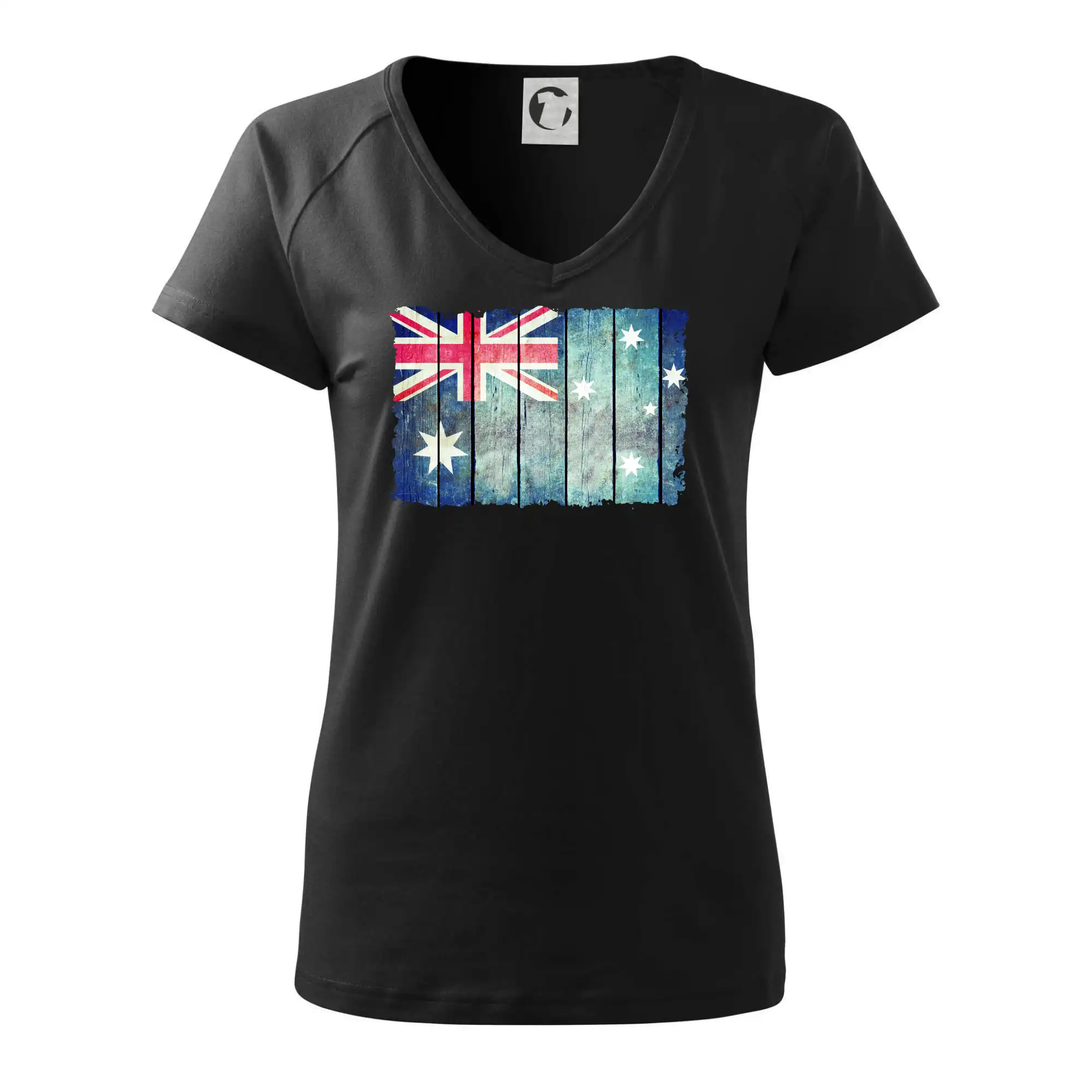 Austrálie - vlajka na prkenné zdi