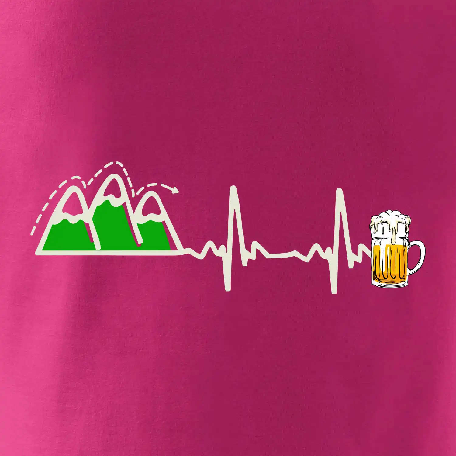 EKG z hor na pivo