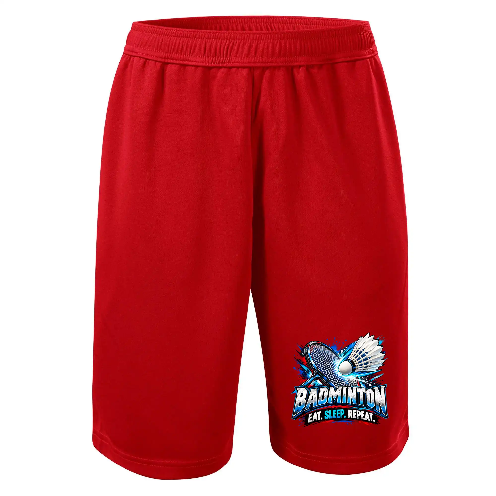 Badmintonová raketa s košíčkem eat sleep repeat