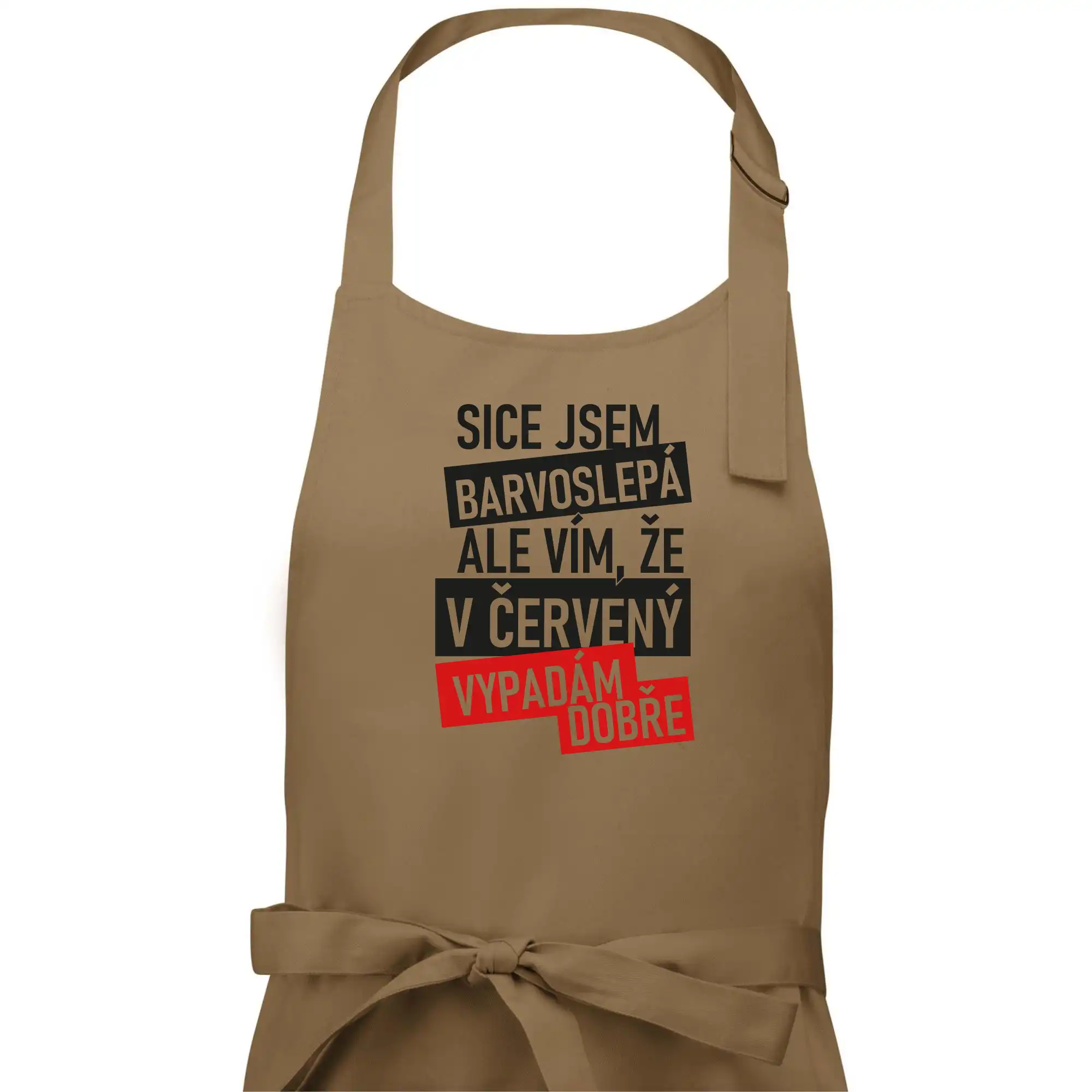 Sice jsem barvoslepá, ale vím, že v červené vypadám dobře