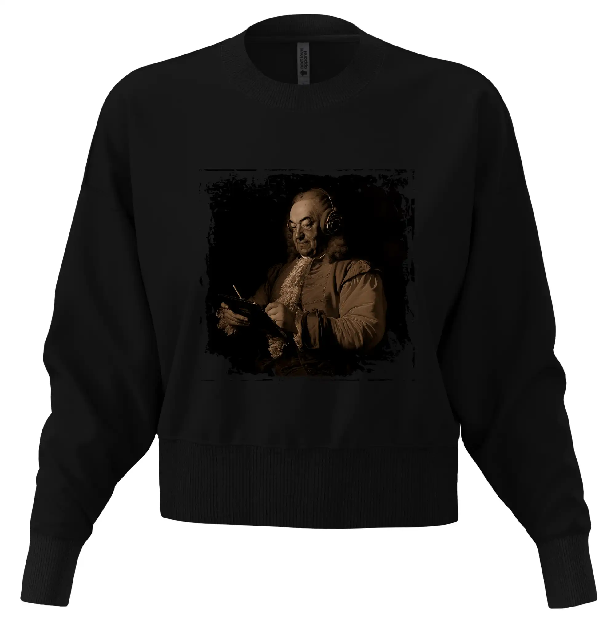 Johann Sebastian Bach se sluchátky