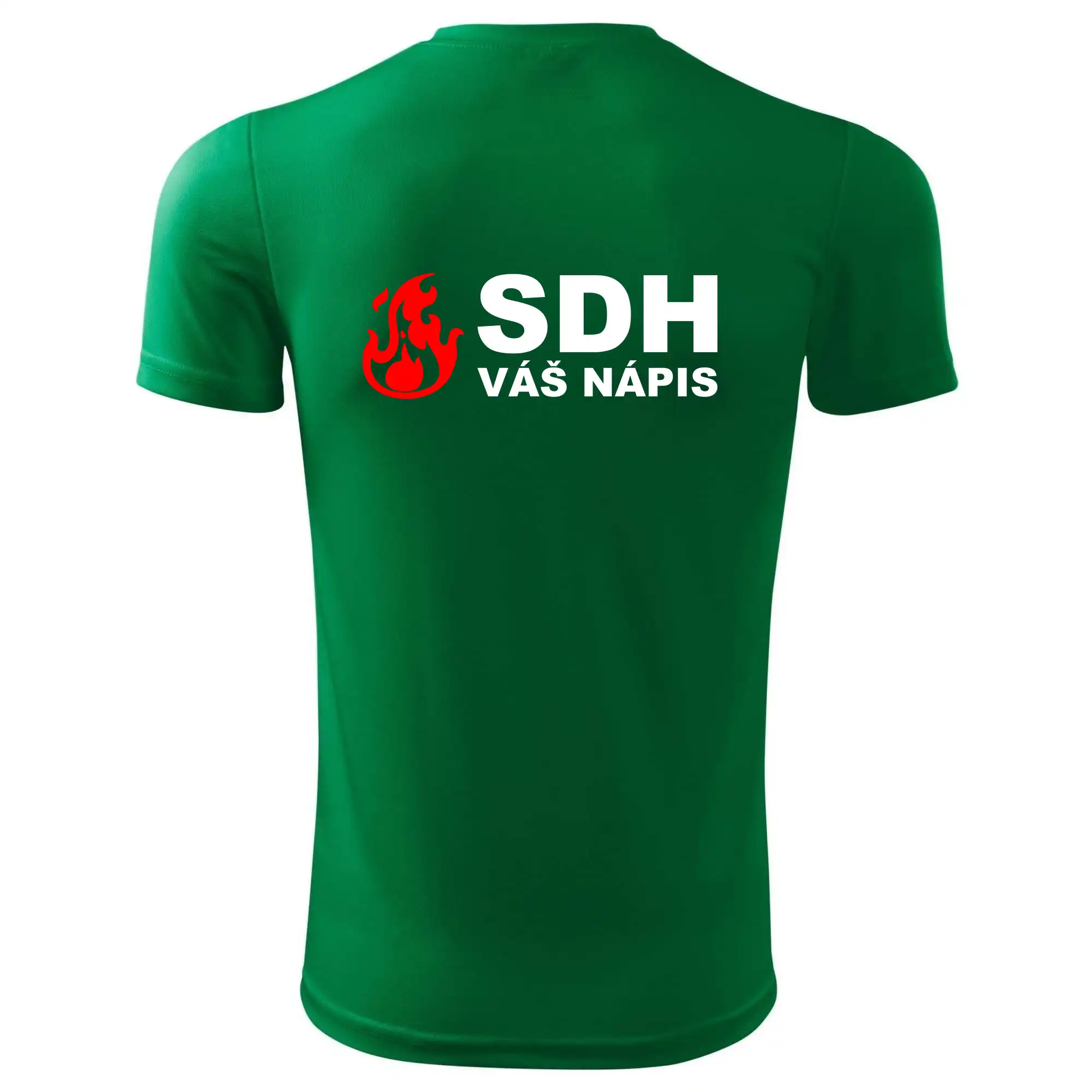 SDH nápis (oheň, název sboru - vlastní nápis)