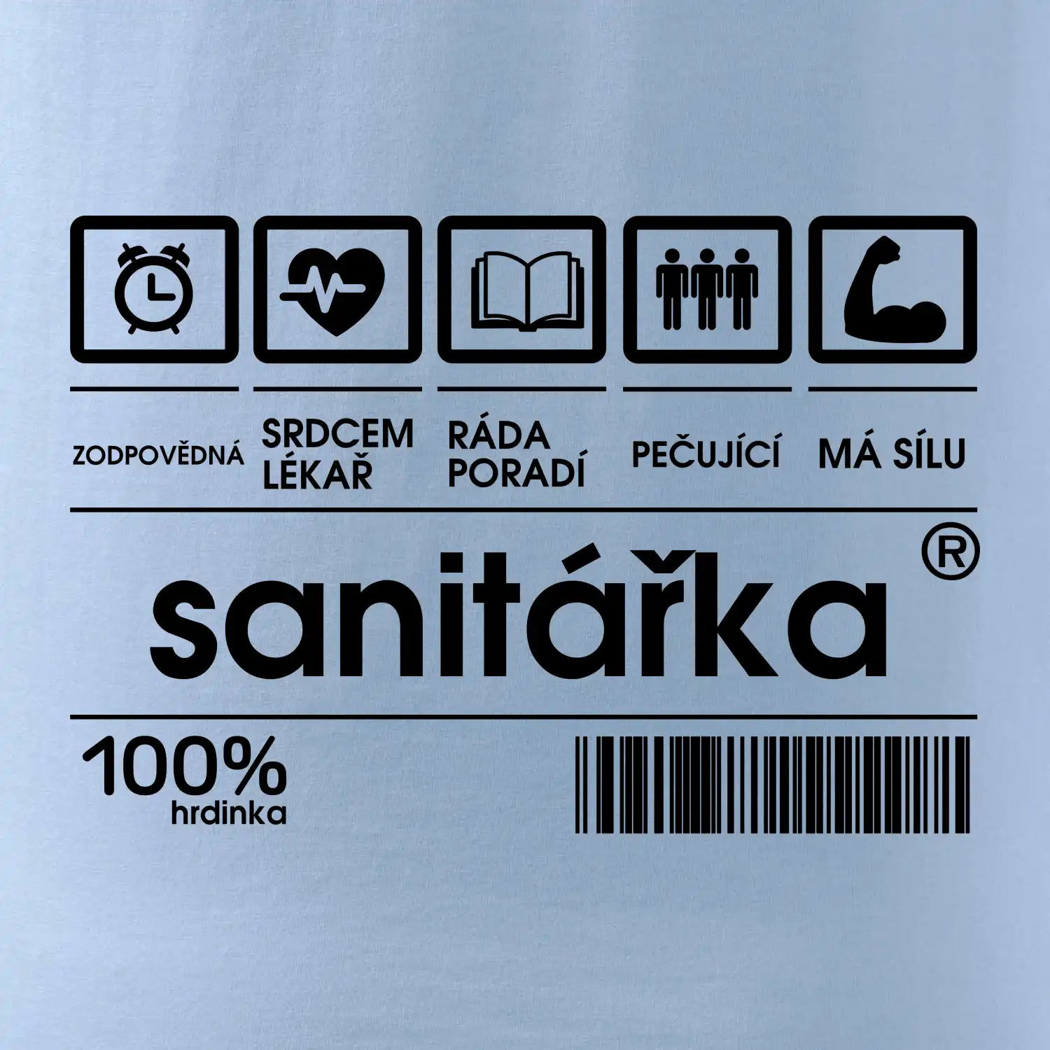 Čárový kód sanitářka