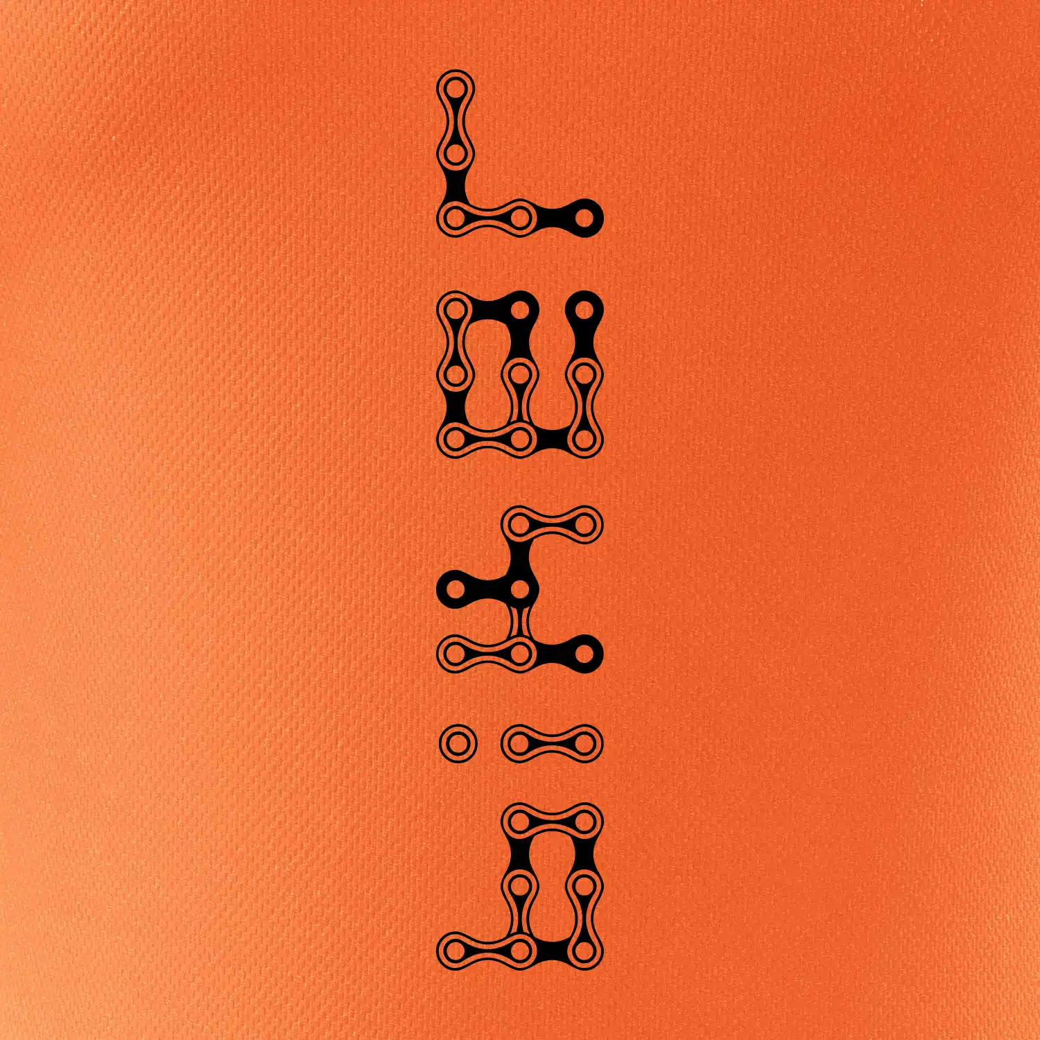 Biker nápis na výšku řetěz