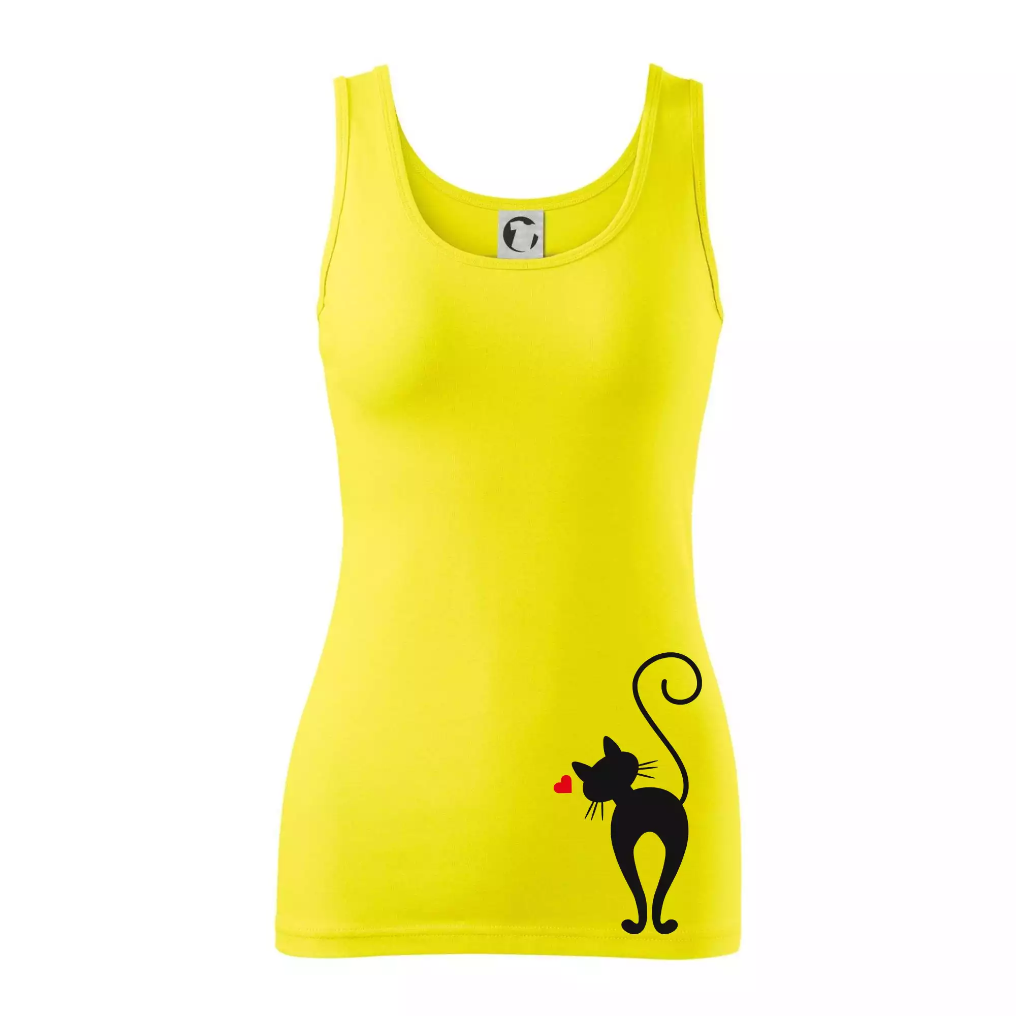 Zamilovaná kočka zezadu