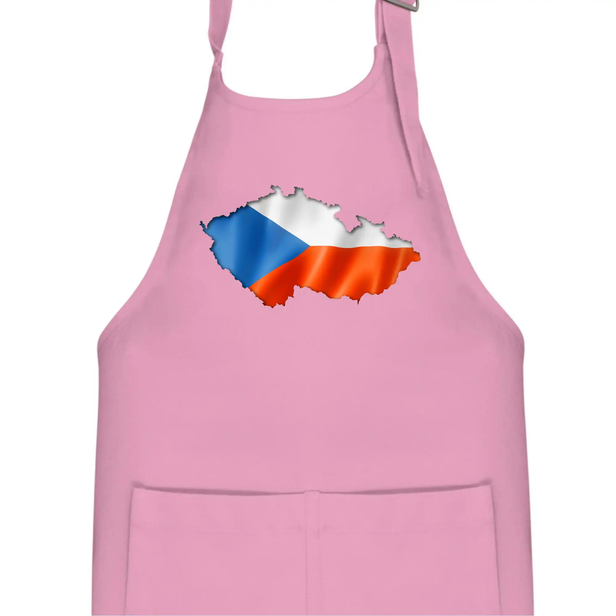 Česká vlajka v obrysu republiky