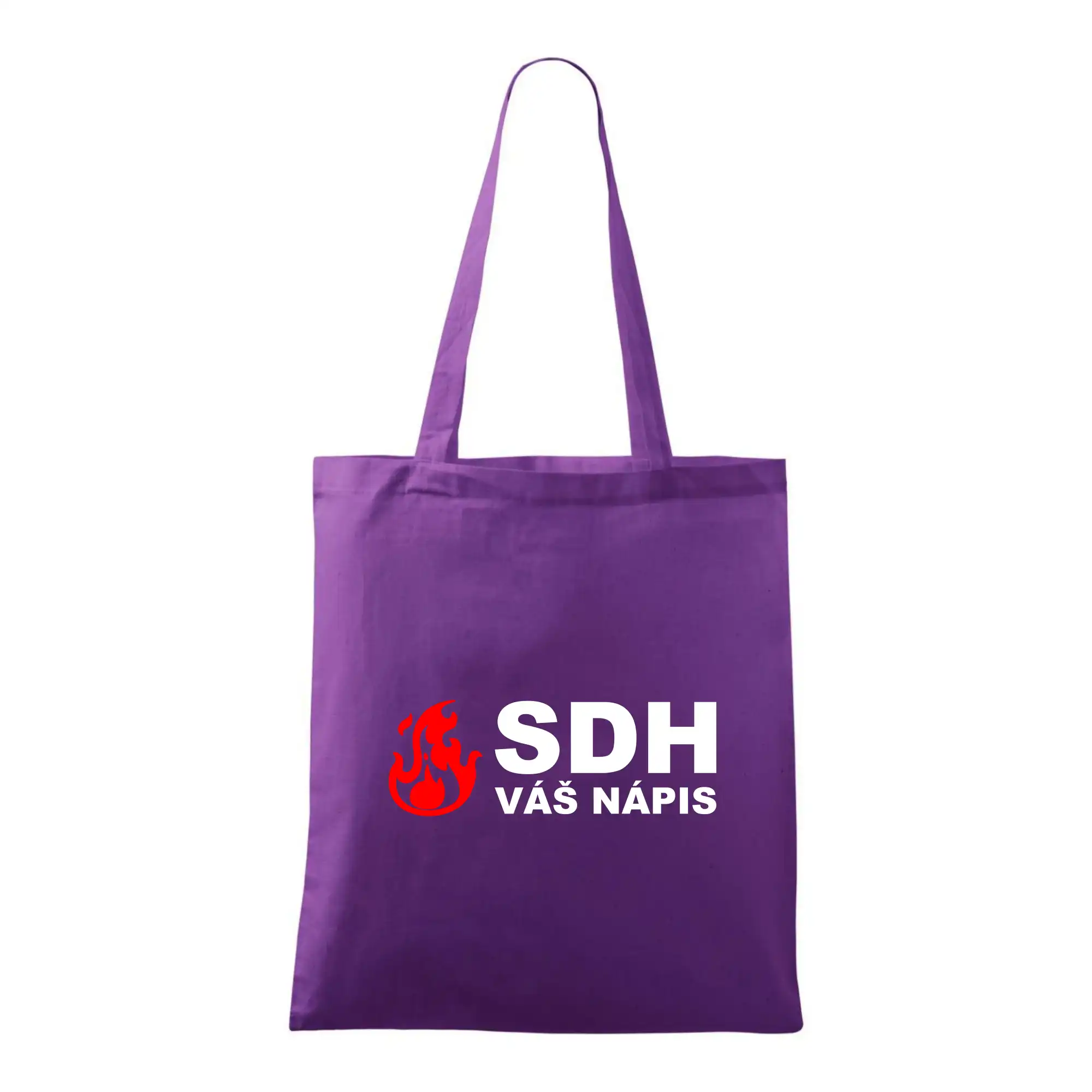 SDH nápis (oheň, název sboru - vlastní nápis)