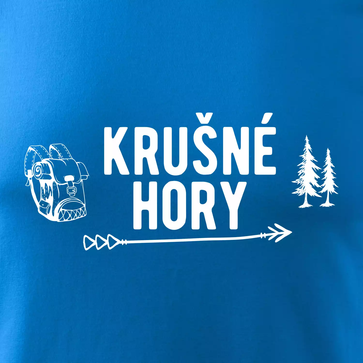 Krušné hory nápis