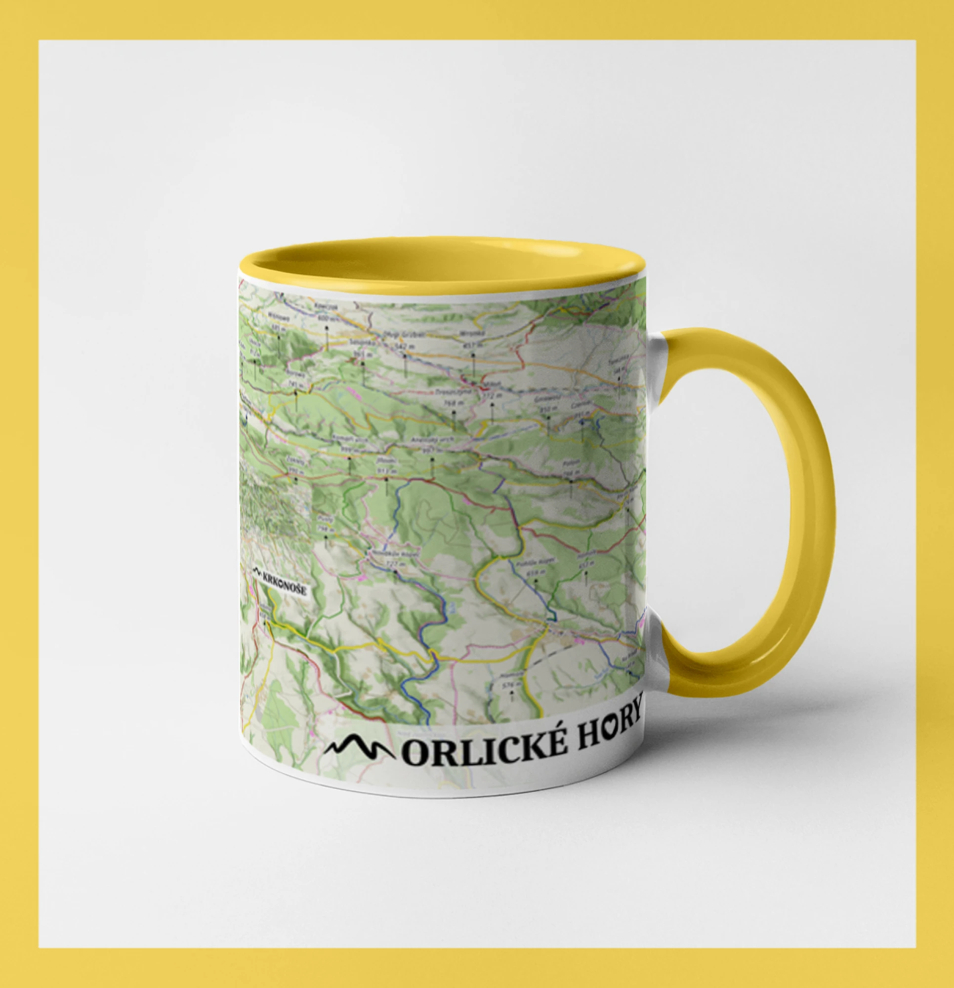 Hrnek - Orlické hory mapa