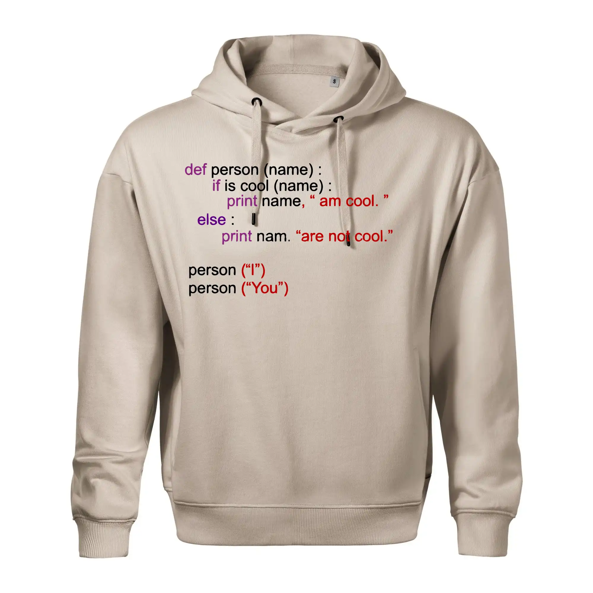 Python I am cool, You are not cool