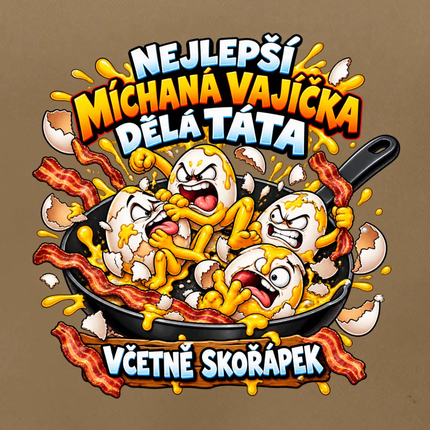 Nejlepší míchaná vajíčka dělá táta Včetně skořápek