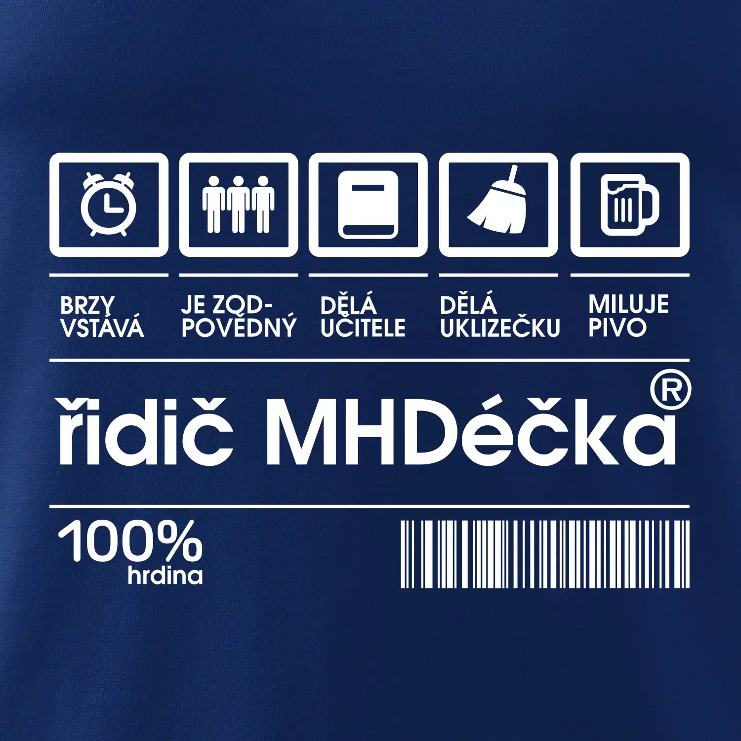 Čárový kód -  Řidič MHD