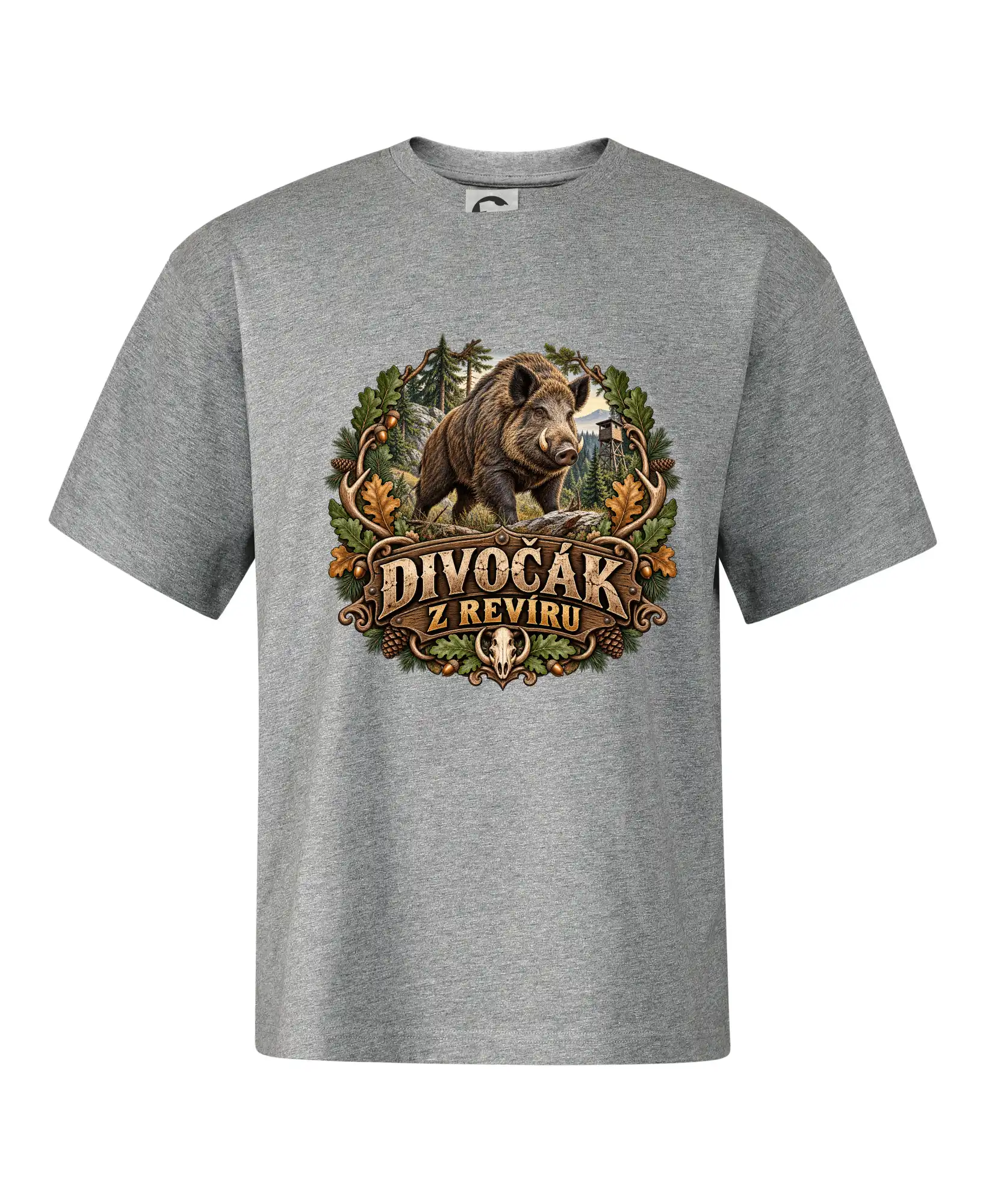 Divočák z revíru myslivecký lesní motiv