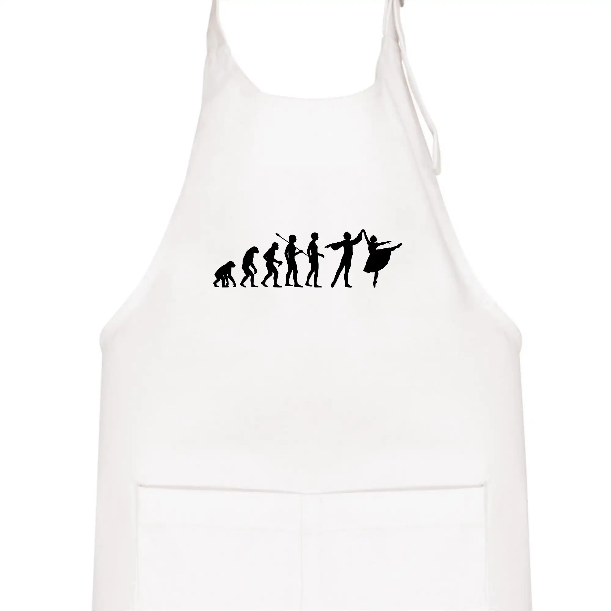 Evoluce tanec - muž a žena se sukní