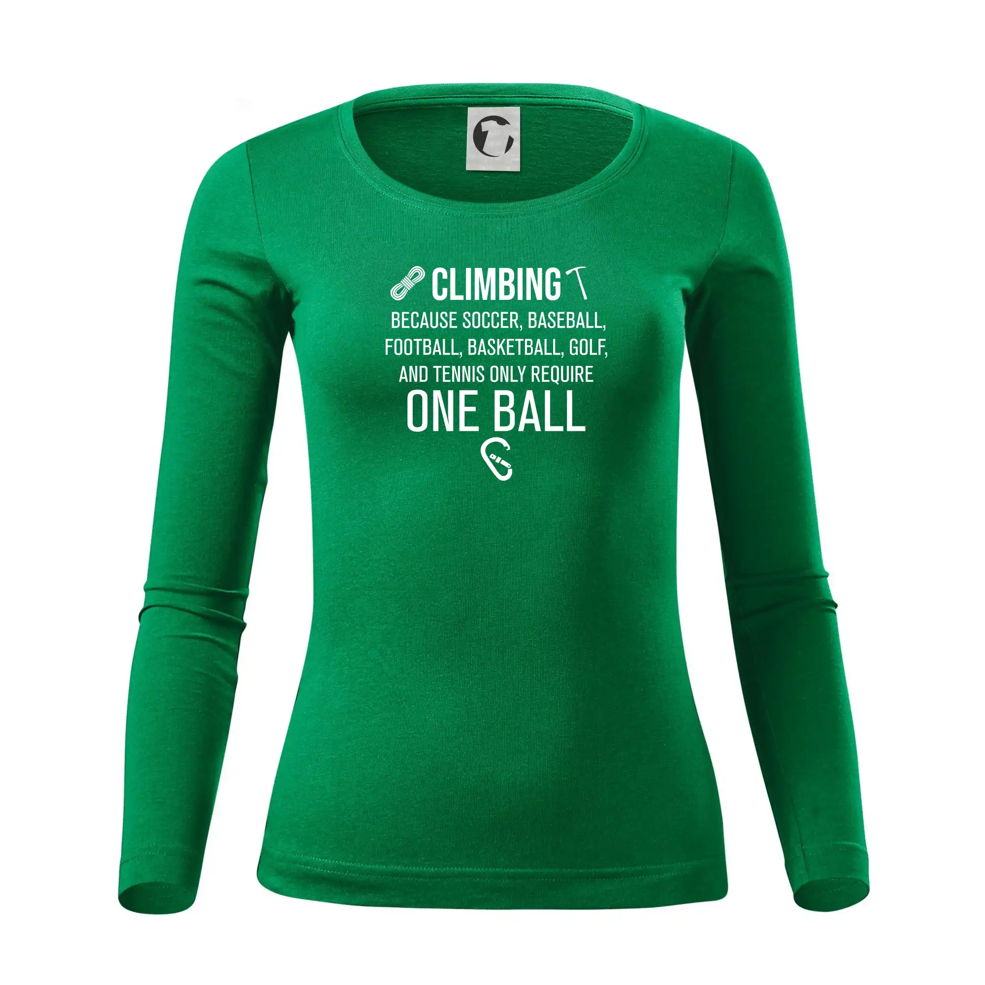 Climbing beacause one ball
