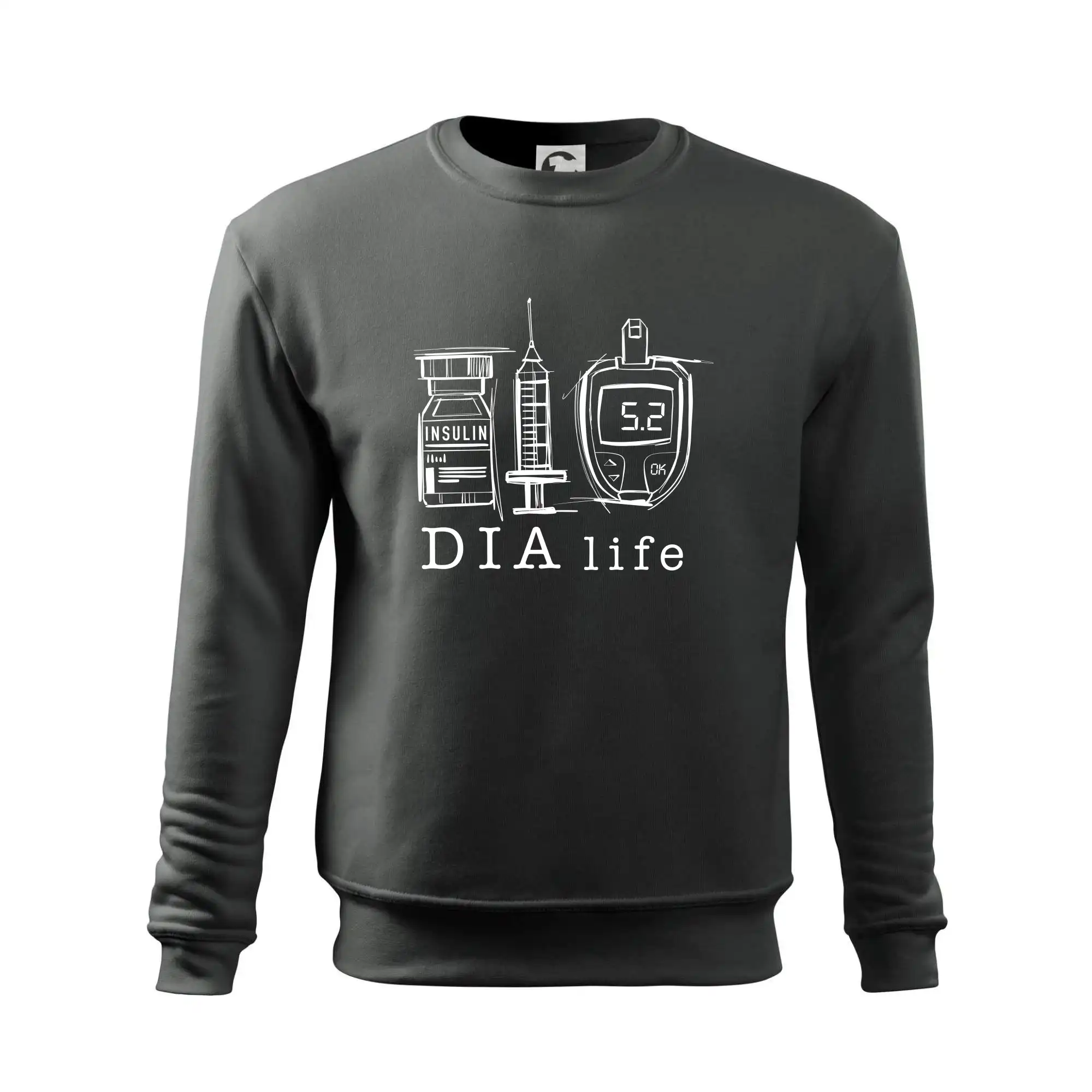 D I A life - kreslený insulin injekce a glukometr