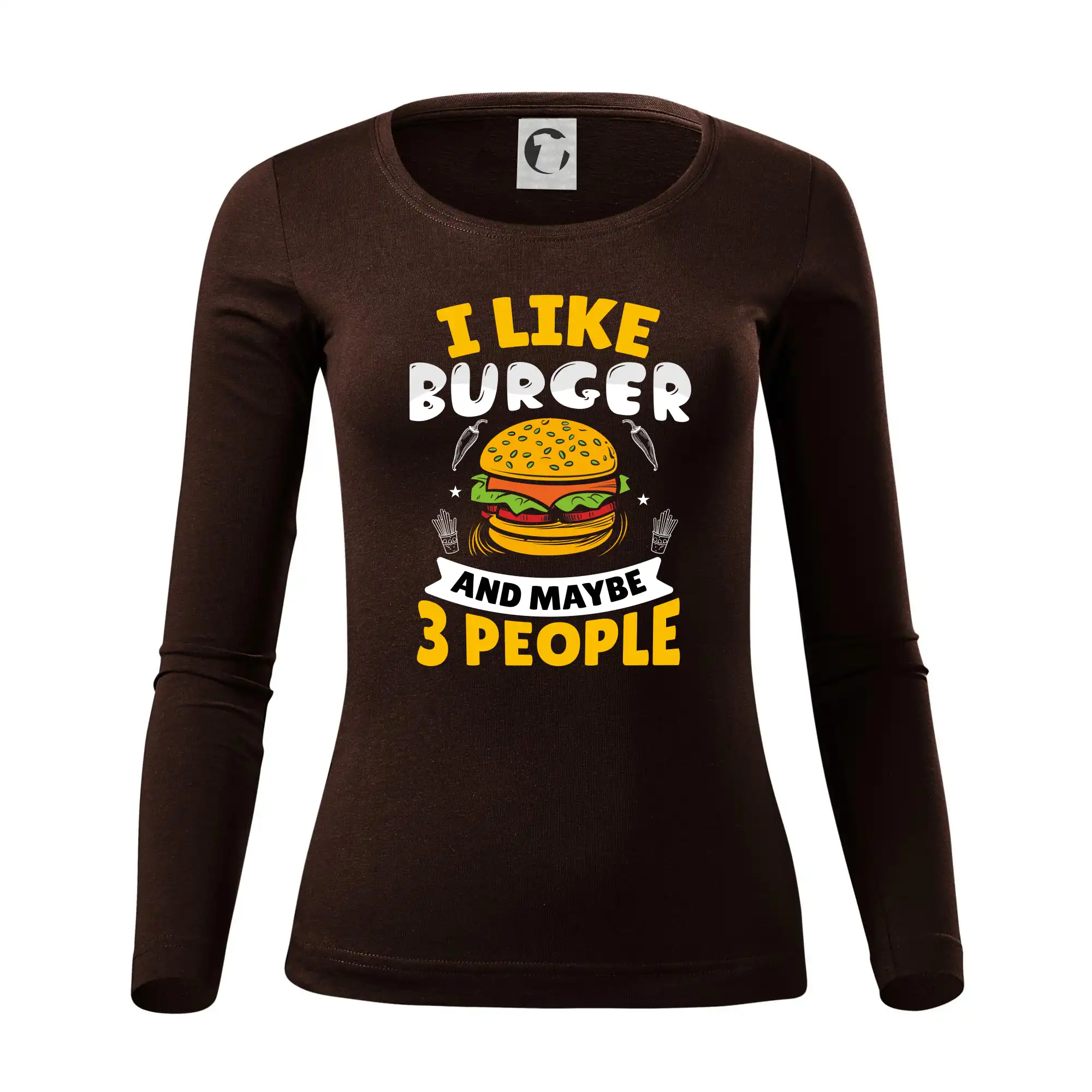 I like burger and maybe 3 people